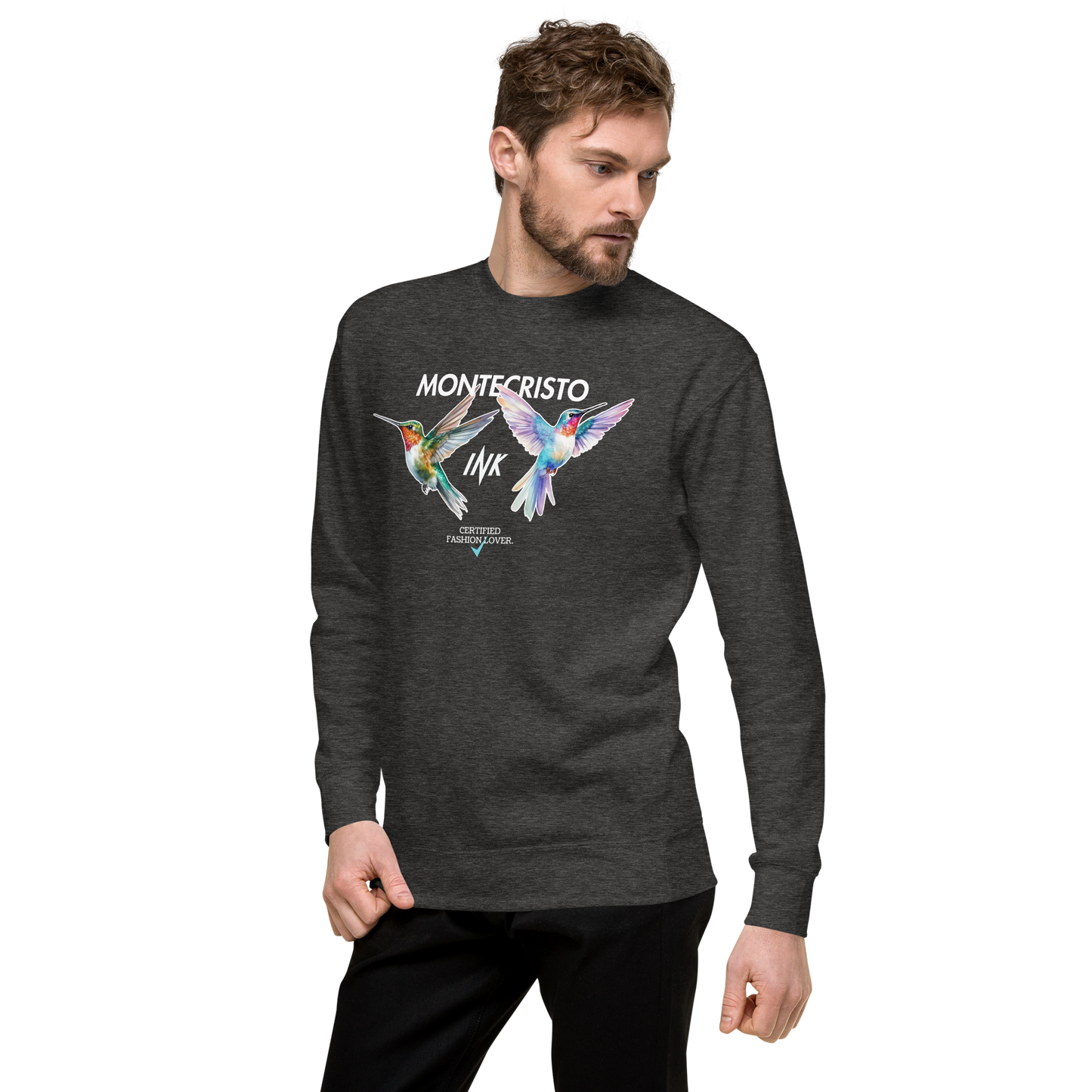 Essential Stylish Crewneck Premium Sweatshirt with "Certified Fashion Lover" motif