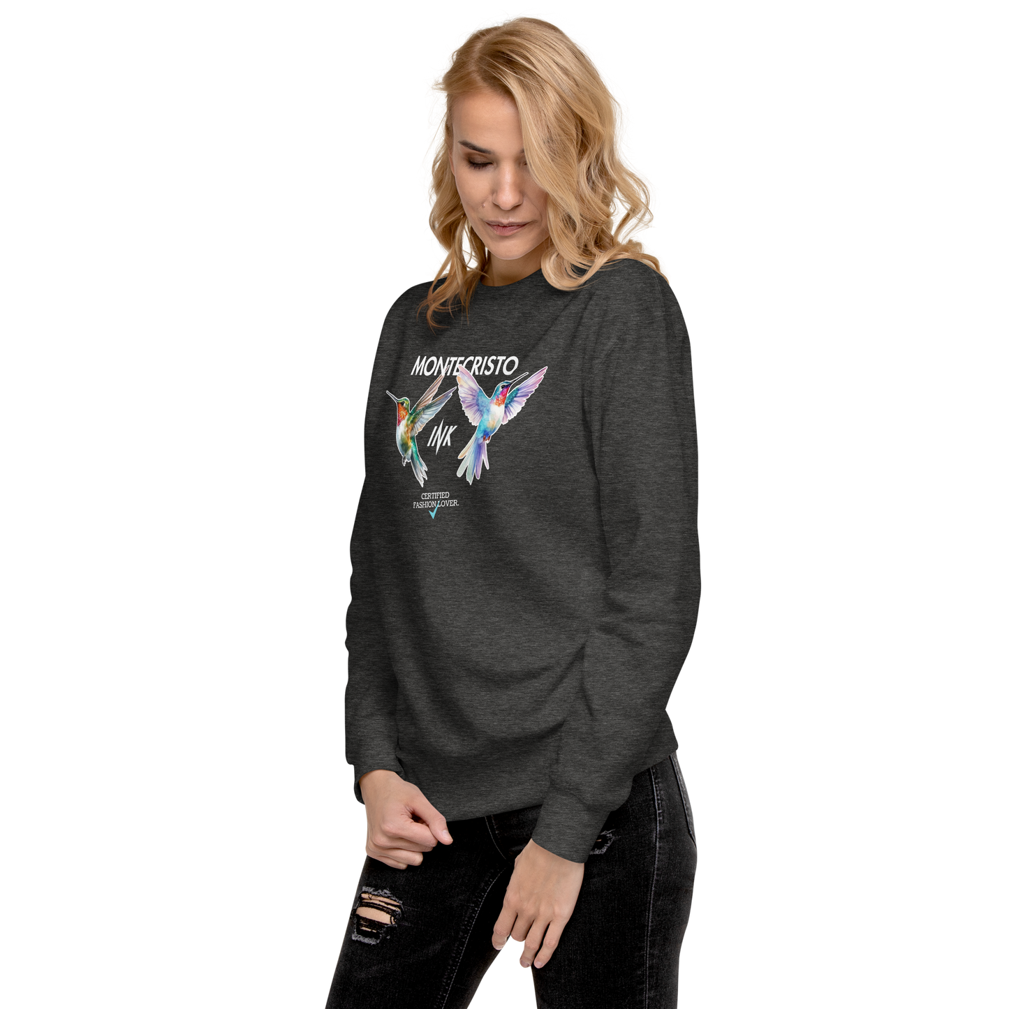 Essential Stylish Crewneck Premium Sweatshirt with "Certified Fashion Lover" motif