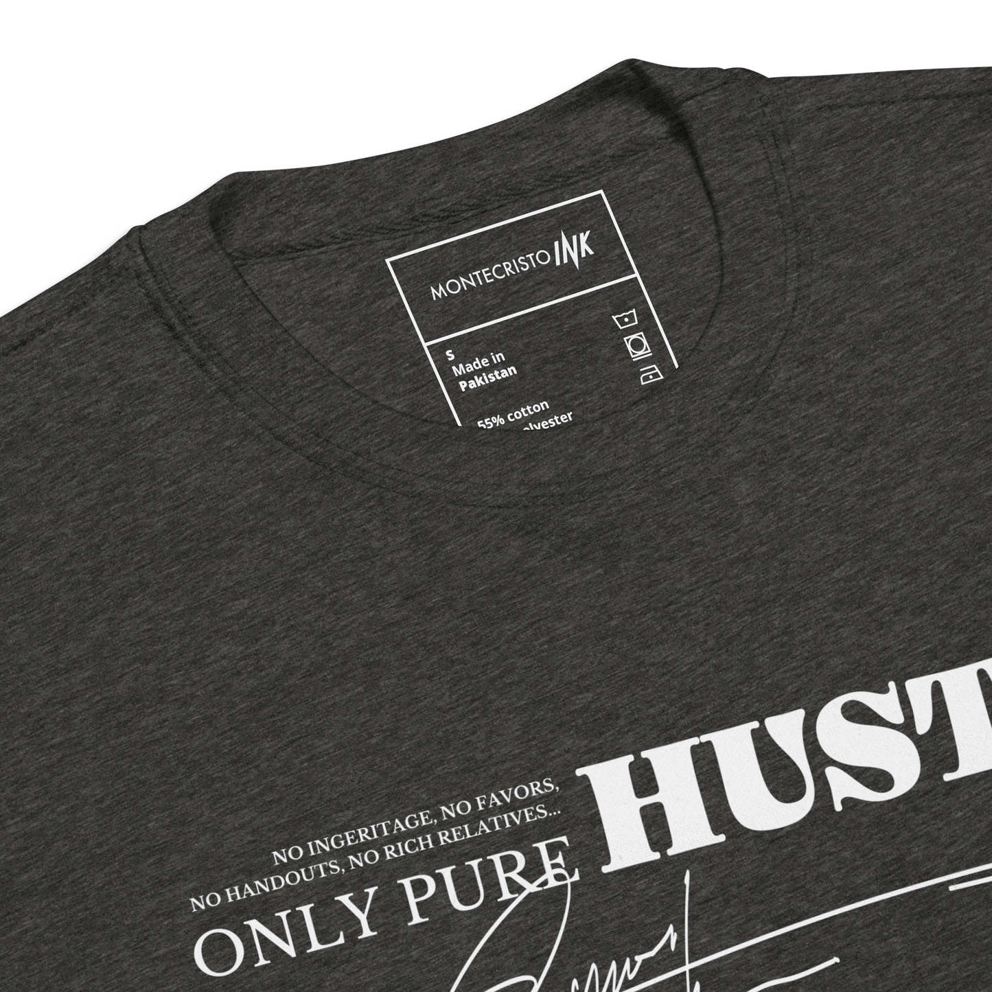 Essential Stylish Crewneck Premium Sweatshirt with "Only Pure Hustle" motif