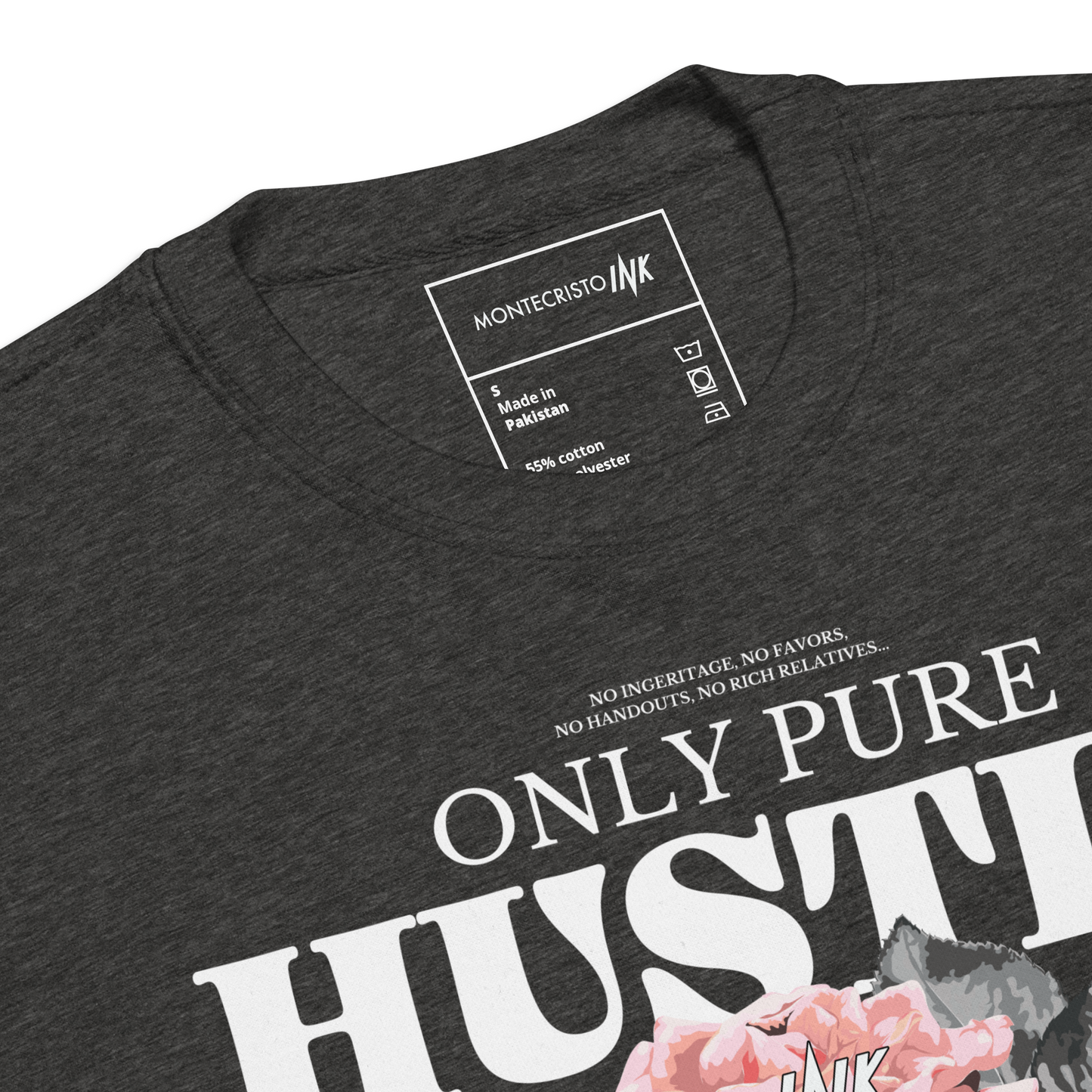 Essential Stylish Crewneck Premium Sweatshirt with "Only Pure Hustle" motif