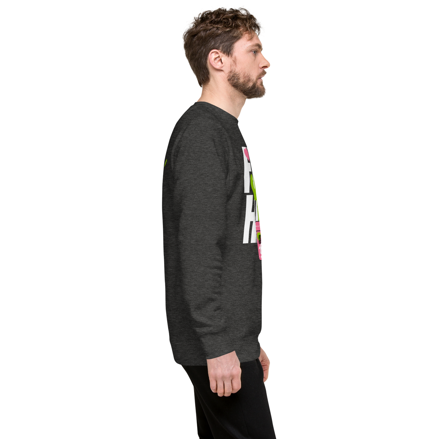 Essential Stylish Crewneck Premium Sweatshirt with "Free Hugs Today" design