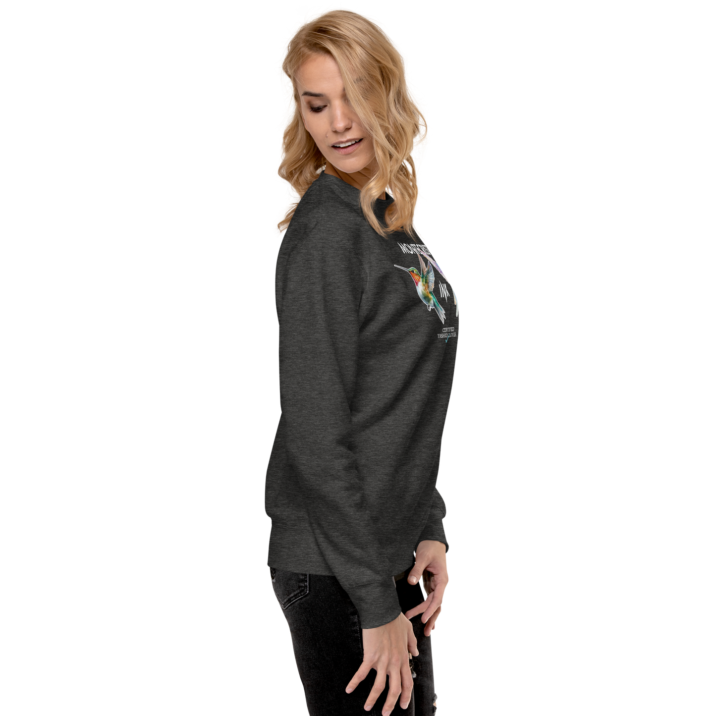 Essential Stylish Crewneck Premium Sweatshirt with "Certified Fashion Lover" motif