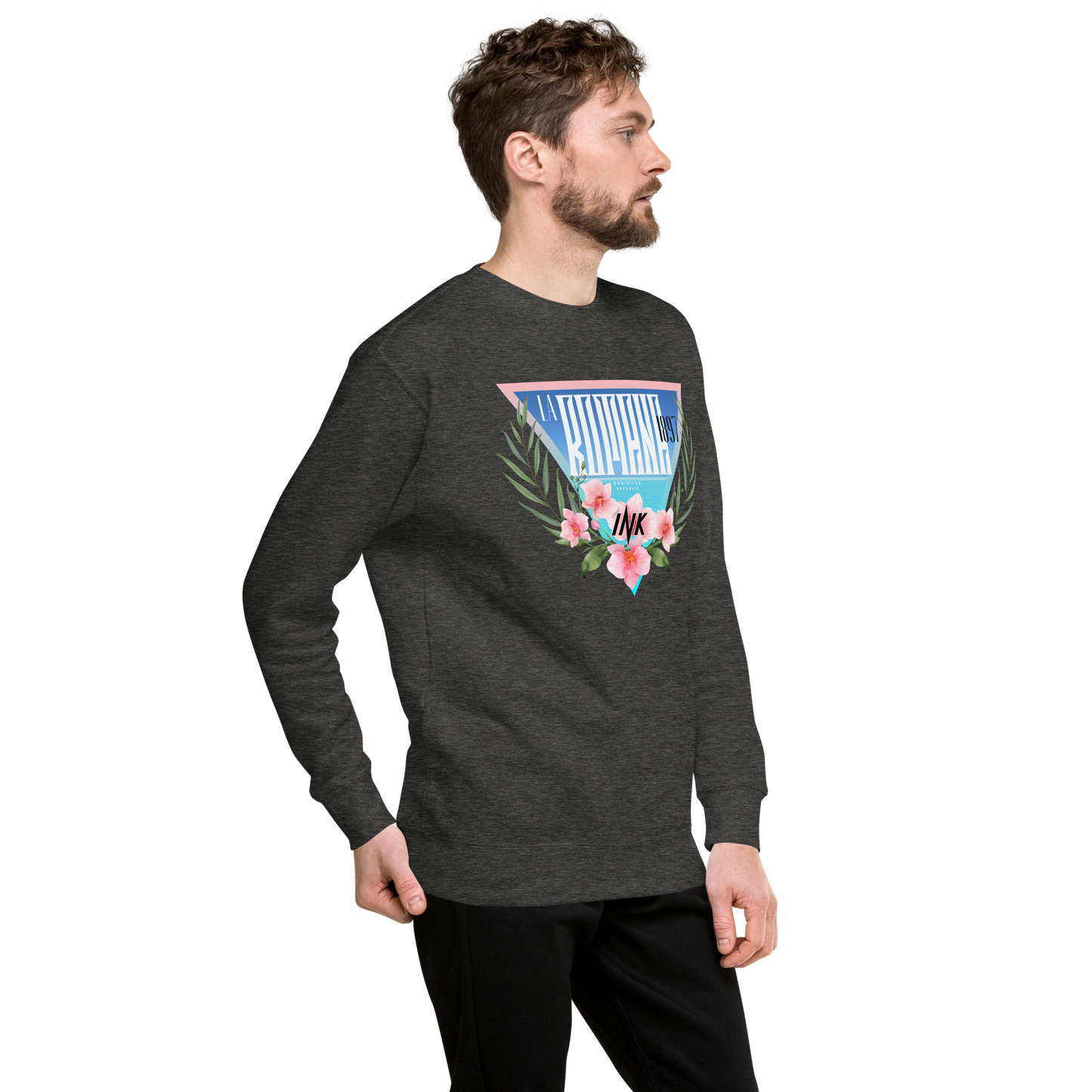 Essential Stylish Crewneck Premium Sweatshirt with “La Romana, 1897” motif