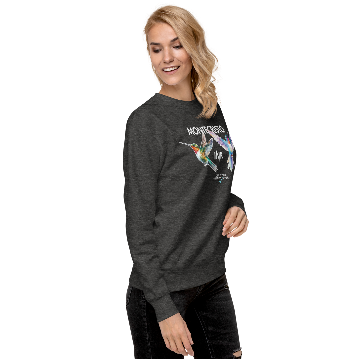 Essential Stylish Crewneck Premium Sweatshirt with "Certified Fashion Lover" motif