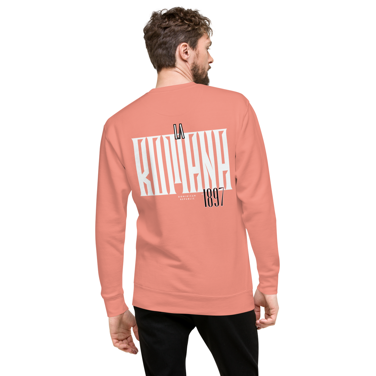 Essential Stylish Crewneck Premium Sweatshirt with “La Romana, 1897” motif