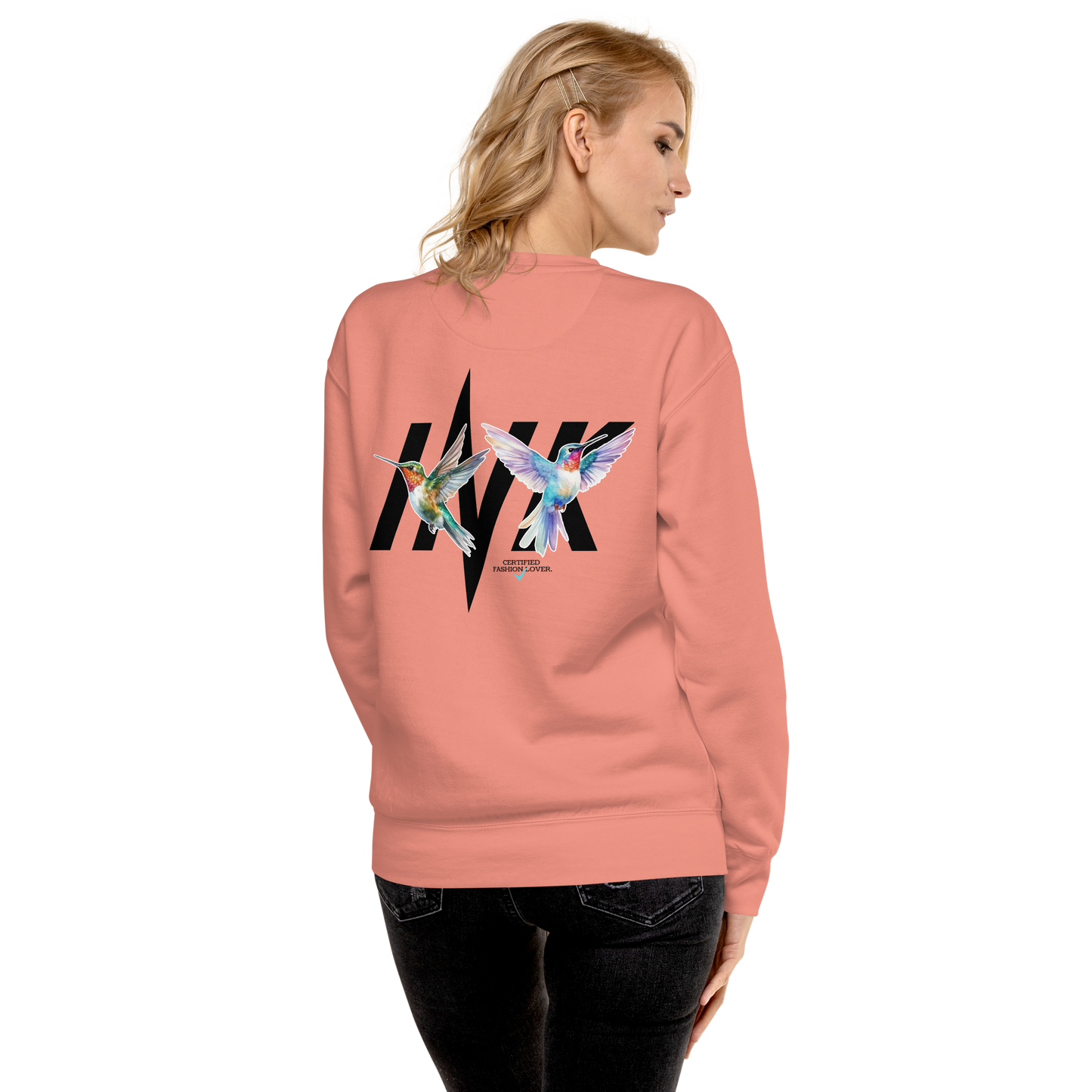 Essential Stylish Crewneck Premium Sweatshirt with "Certified Fashion Lover" motif