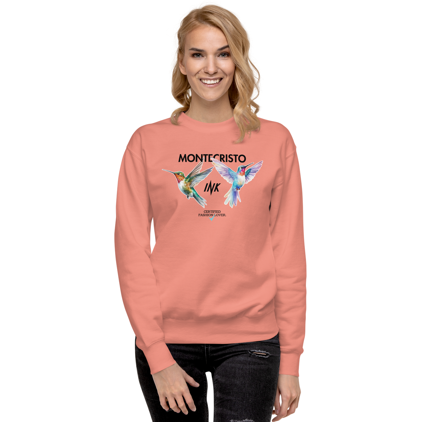 Essential Stylish Crewneck Premium Sweatshirt with "Certified Fashion Lover" motif