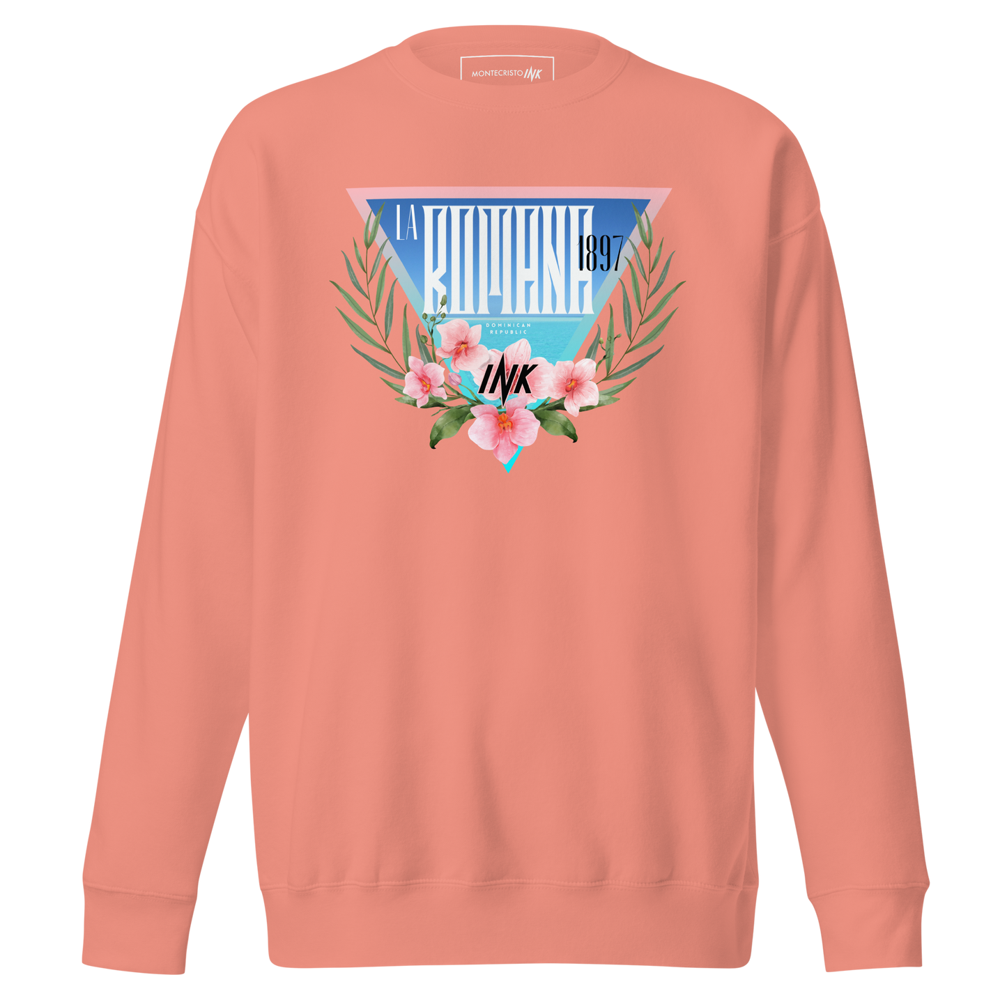 Essential Stylish Crewneck Premium Sweatshirt with “La Romana, 1897” motif