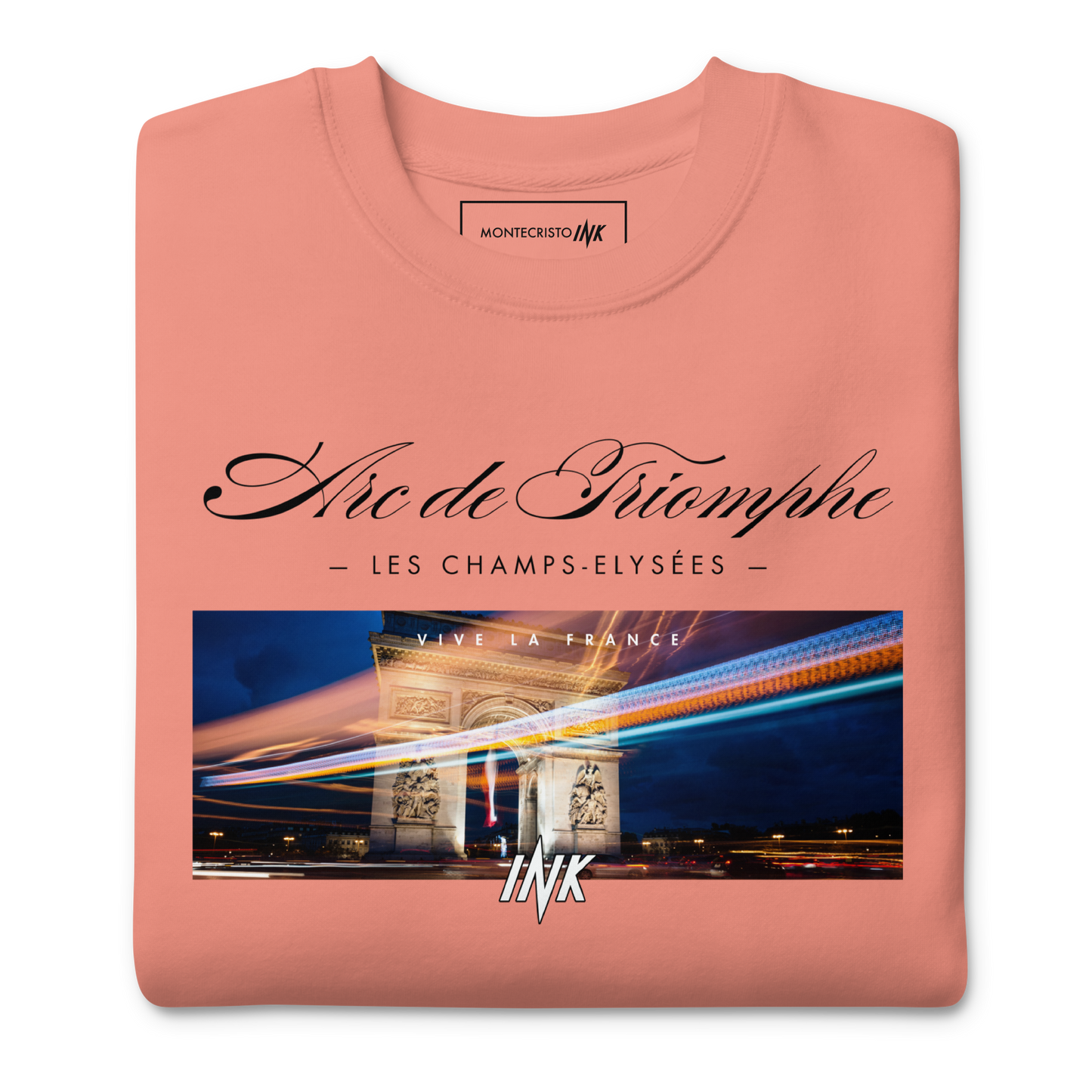 Essential Stylish Crewneck Premium Sweatshirt with "Arc de Triomphe" motif