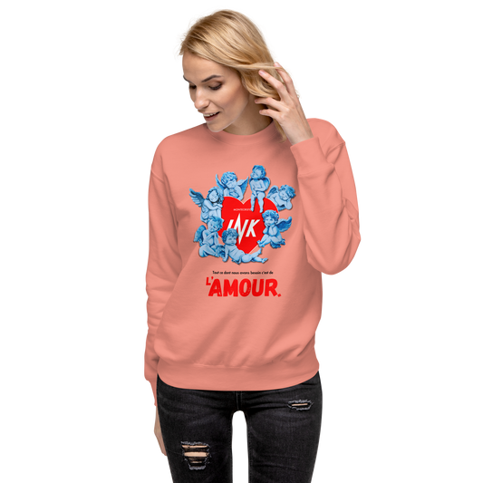 Essential Stylish Crewneck Premium Sweatshirt with "AMOUR" motif