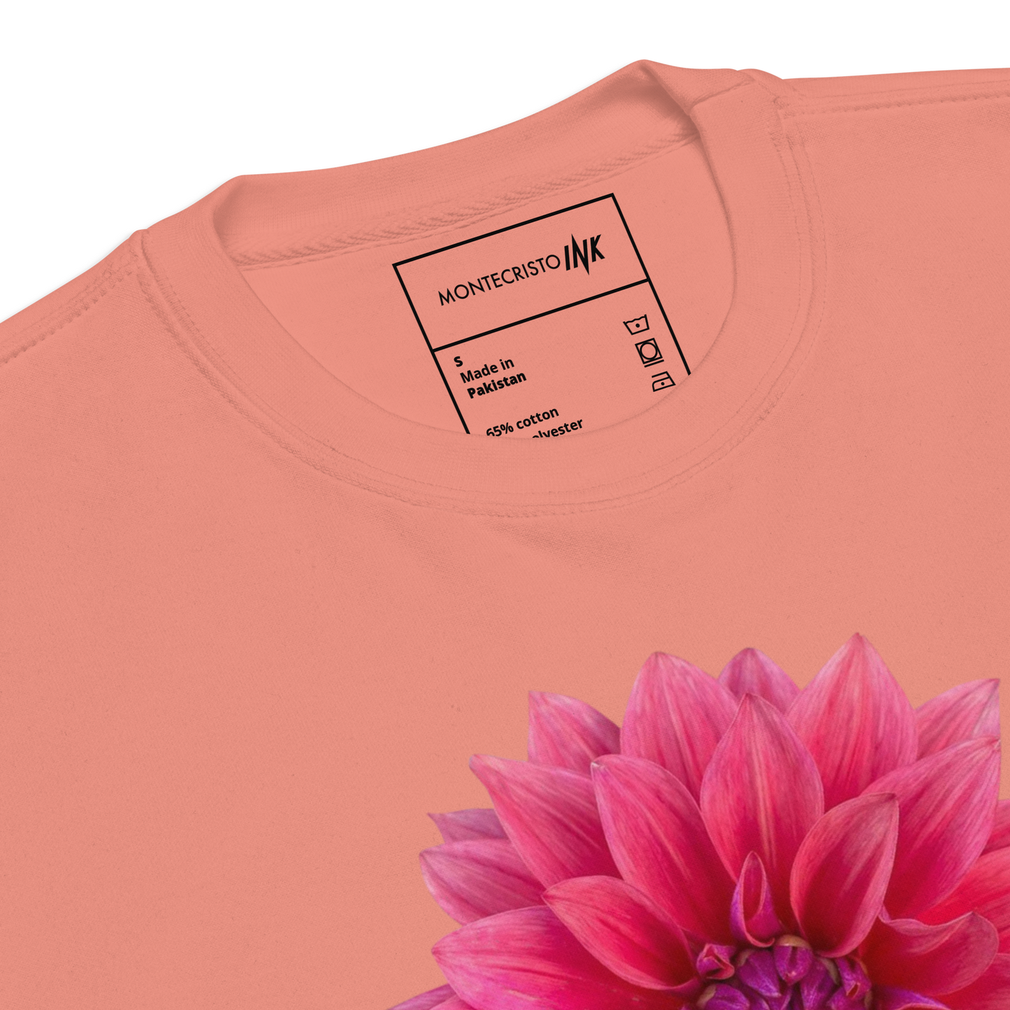 Essential Stylish Crewneck Premium Sweatshirt with “Tokyo - Pink Dahlia” motif