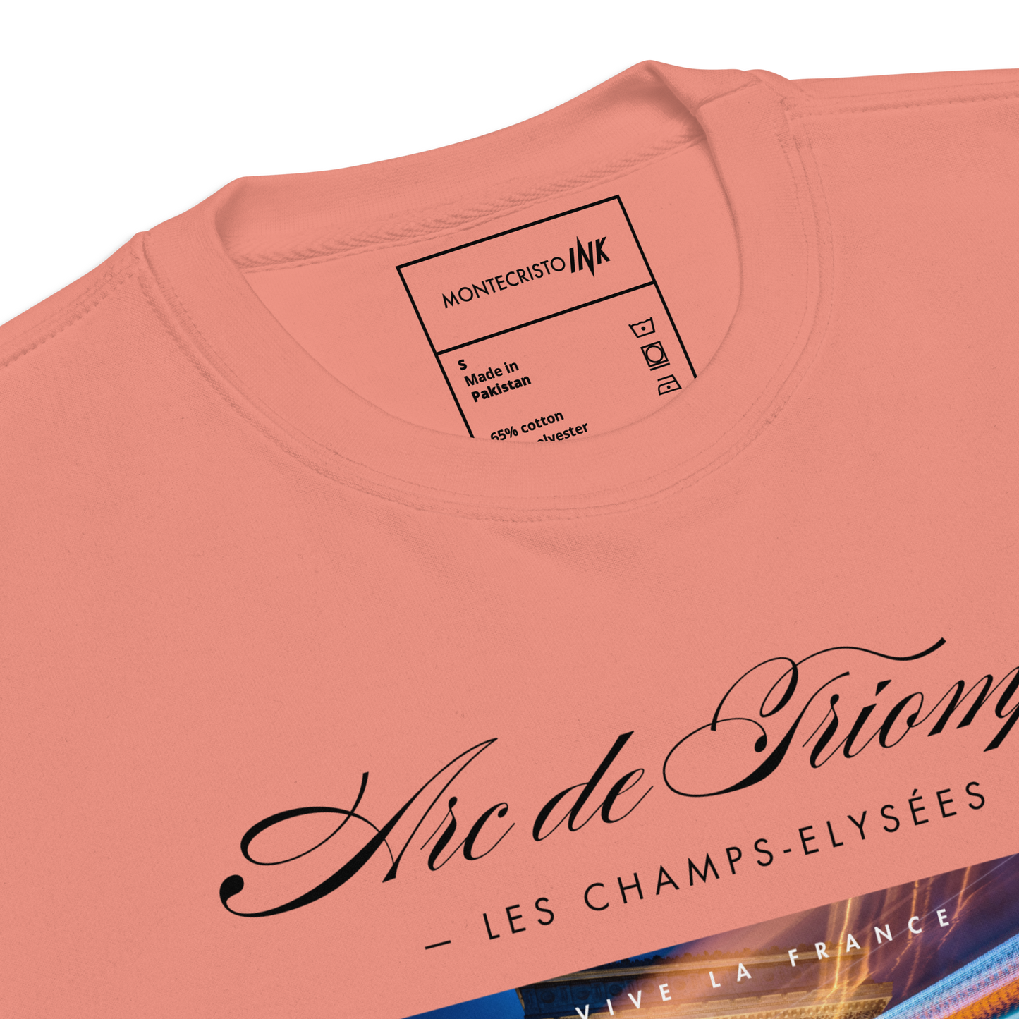 Essential Stylish Crewneck Premium Sweatshirt with "Arc de Triomphe" motif