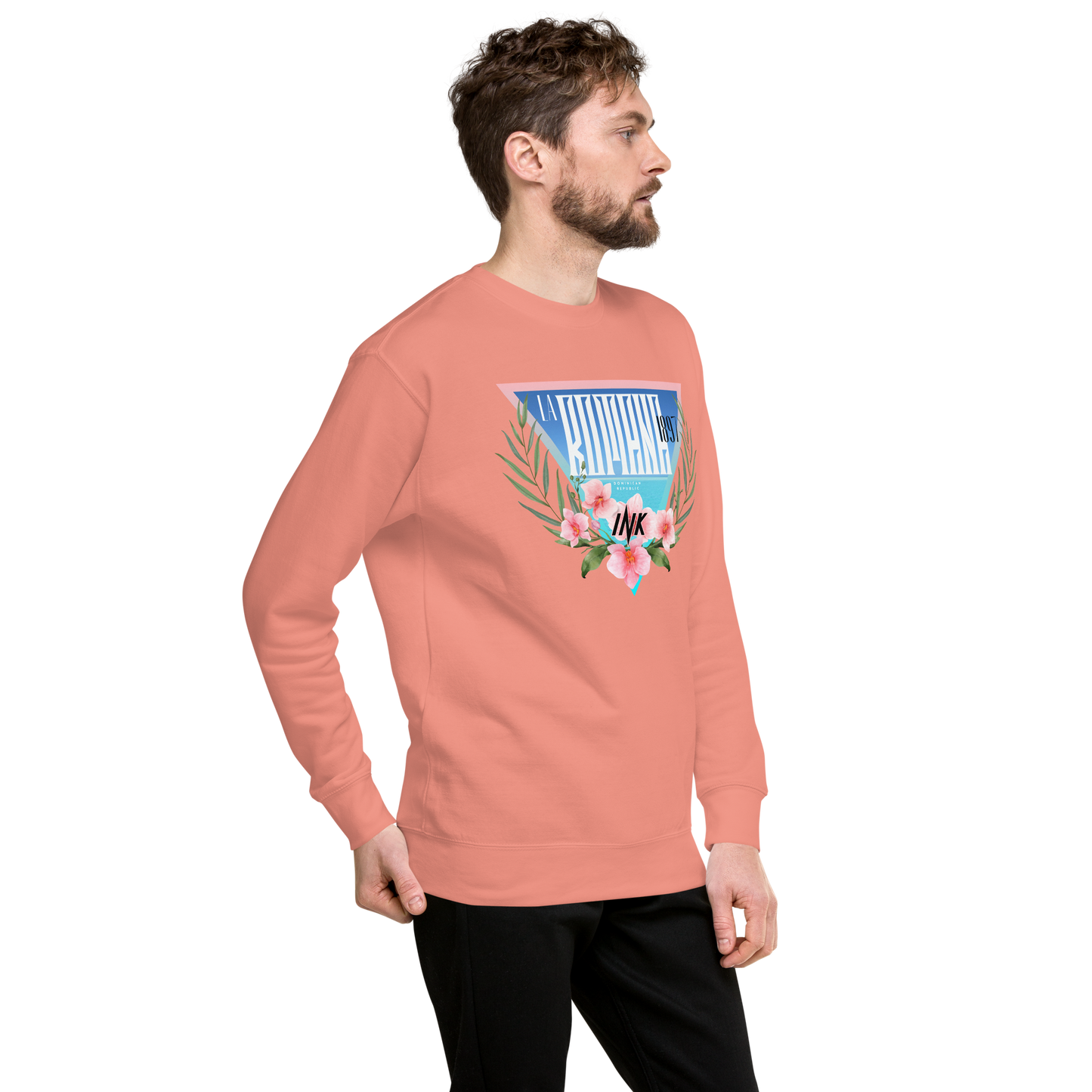 Essential Stylish Crewneck Premium Sweatshirt with “La Romana, 1897” motif