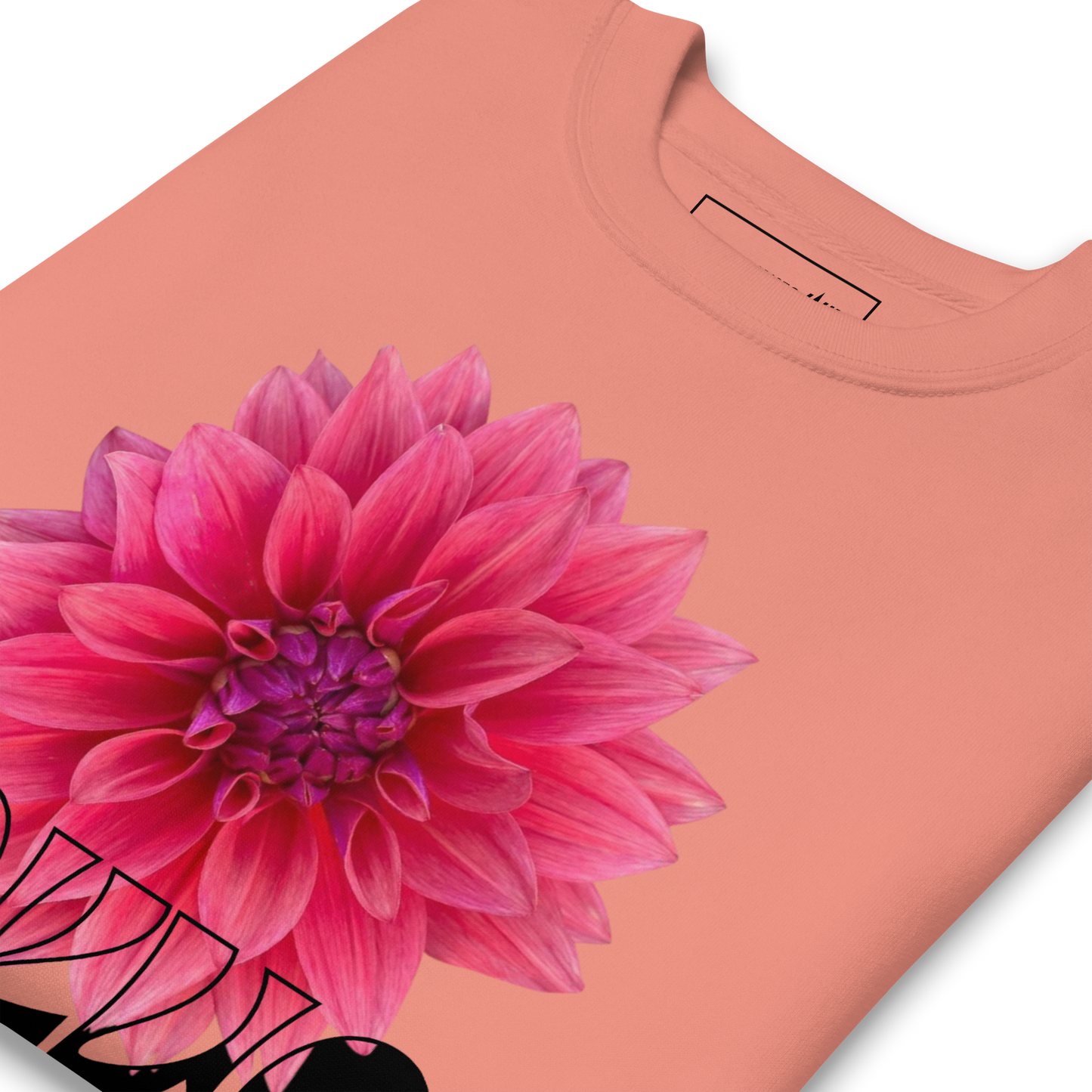 Essential Stylish Crewneck Premium Sweatshirt with “Tokyo - Pink Dahlia” motif