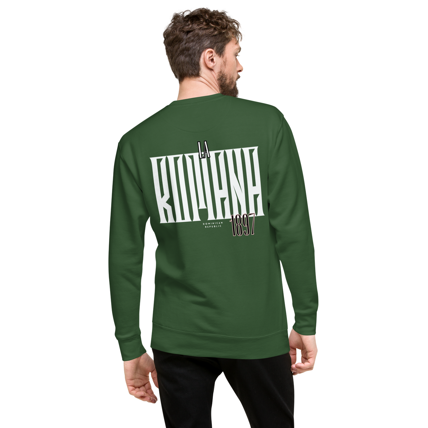 Essential Stylish Crewneck Premium Sweatshirt with “La Romana, 1897” motif