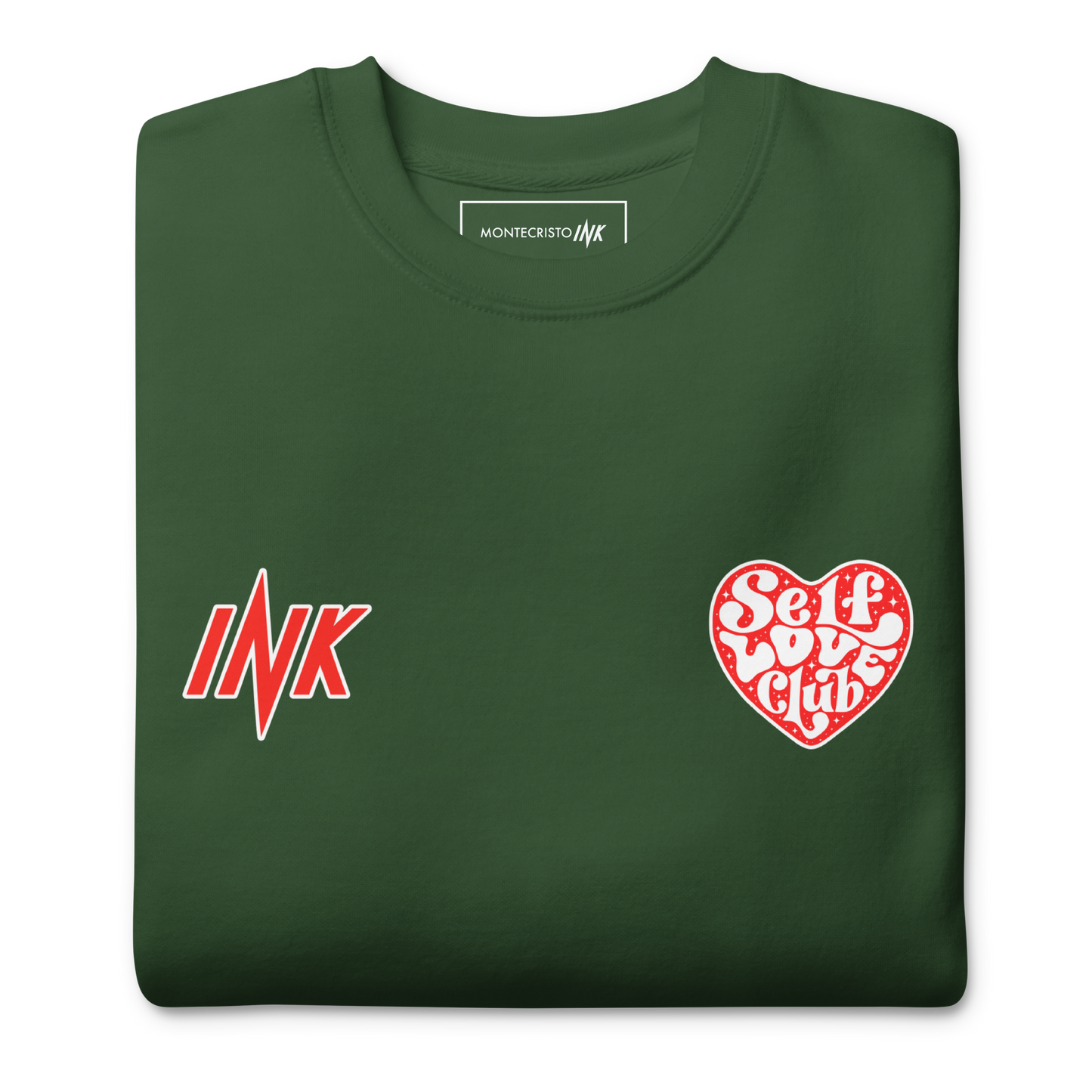 Essential Stylish Crewneck Premium Sweatshirt with "Self Love Club" motif