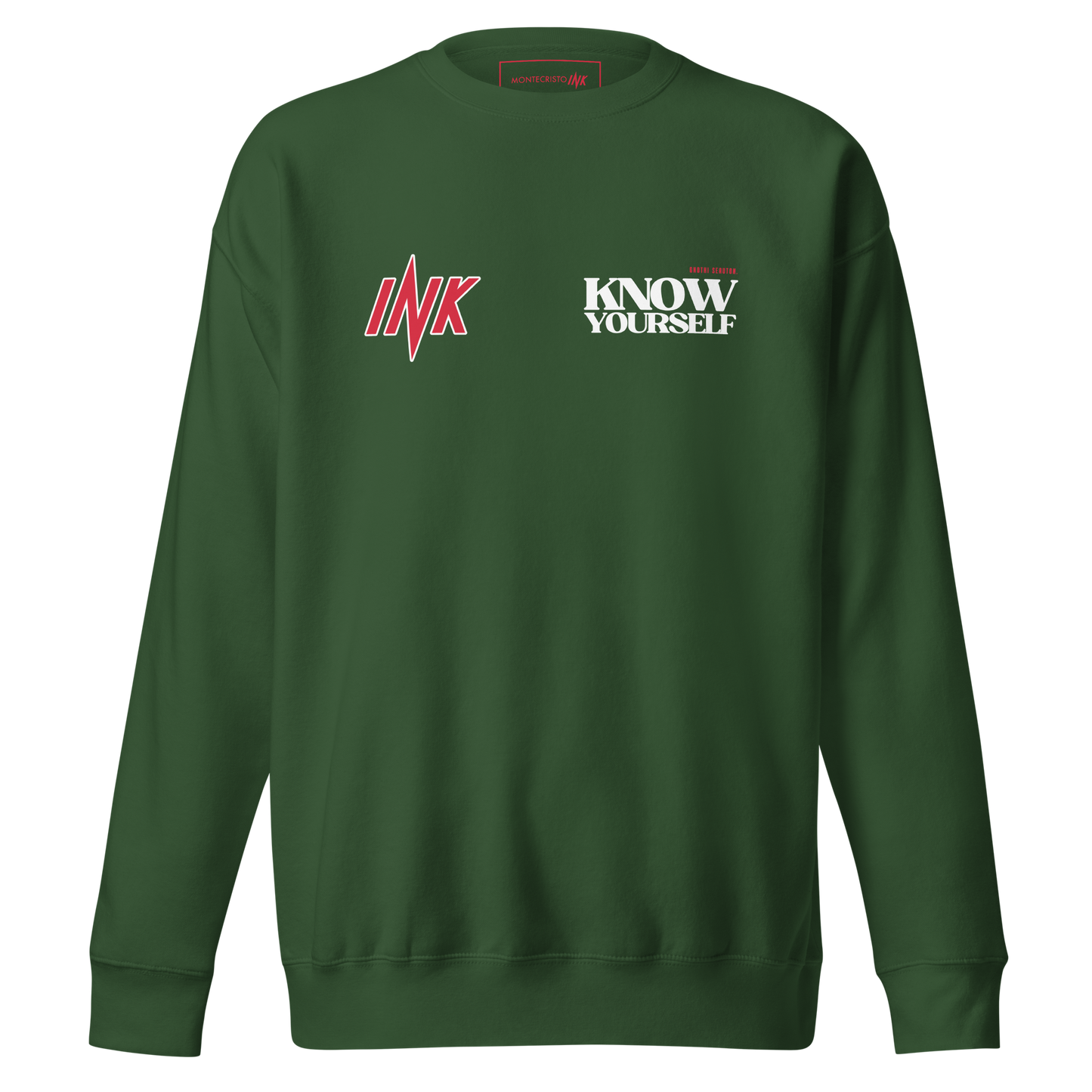 Essential Stylish Crewneck Premium Sweatshirt with "Know Yourself" design