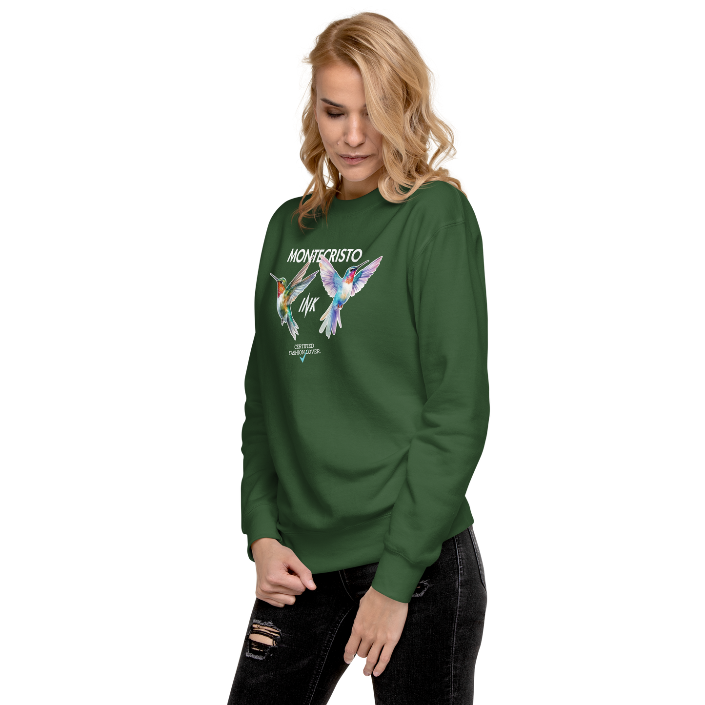 Essential Stylish Crewneck Premium Sweatshirt with "Certified Fashion Lover" motif