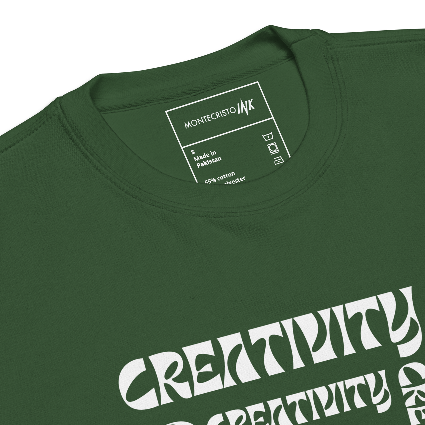 Essential Stylish Crewneck Premium Sweatshirt with "Cube of Creativity" print