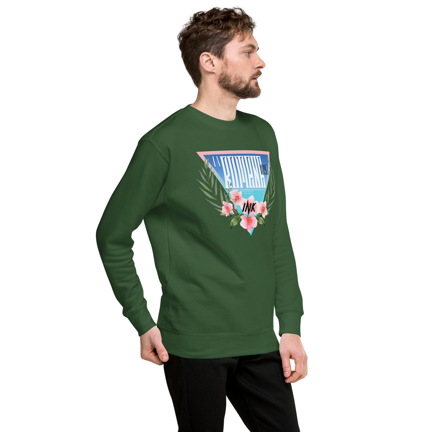 Essential Stylish Crewneck Premium Sweatshirt with “La Romana, 1897” motif