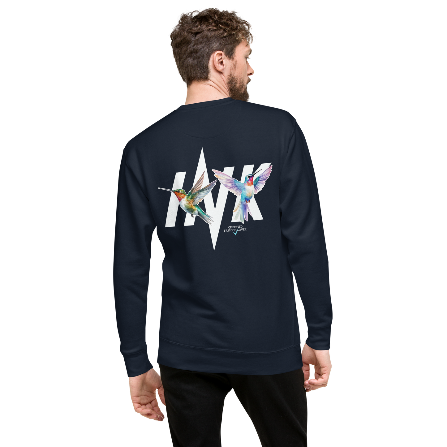 Essential Stylish Crewneck Premium Sweatshirt with "Certified Fashion Lover" motif