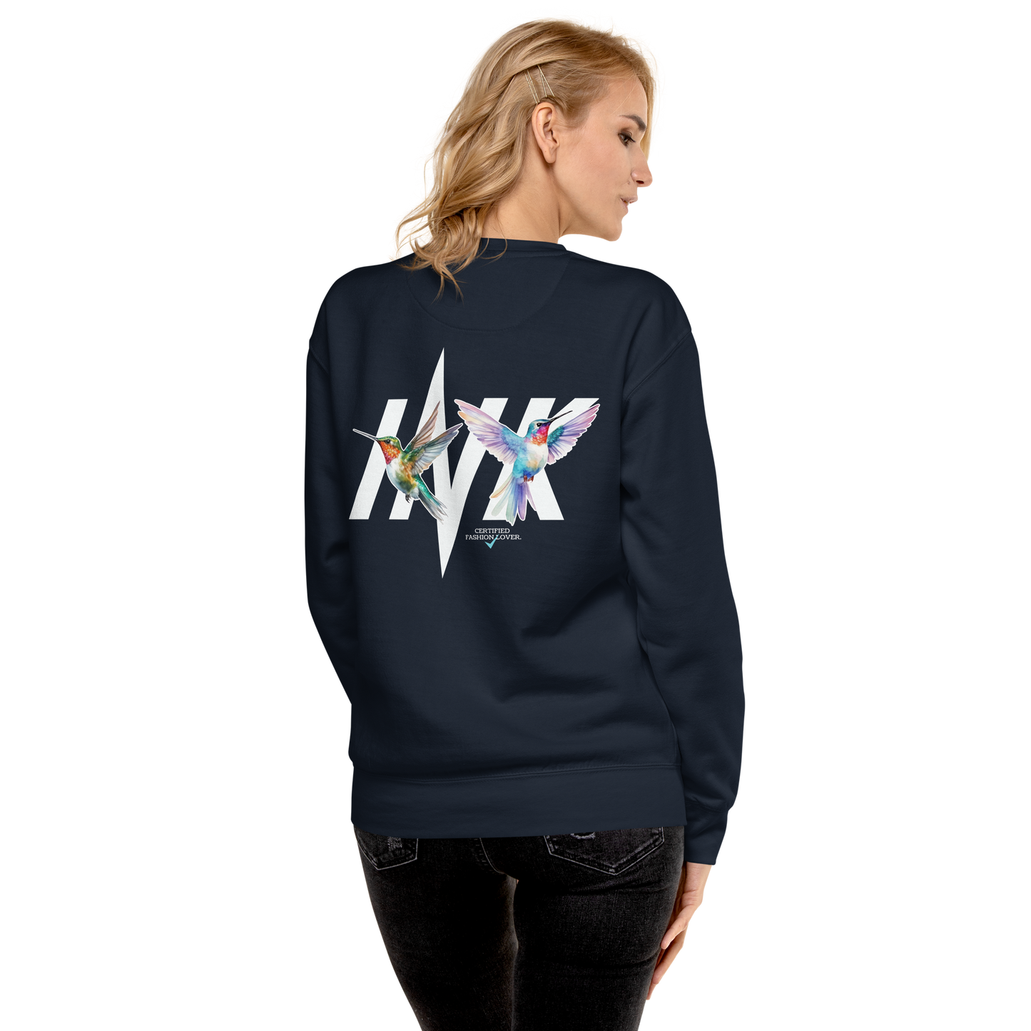 Essential Stylish Crewneck Premium Sweatshirt with "Certified Fashion Lover" motif