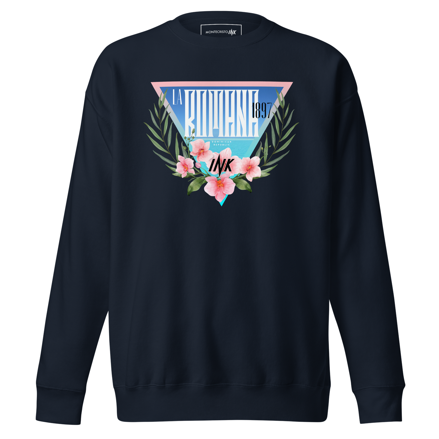 Essential Stylish Crewneck Premium Sweatshirt with “La Romana, 1897” motif