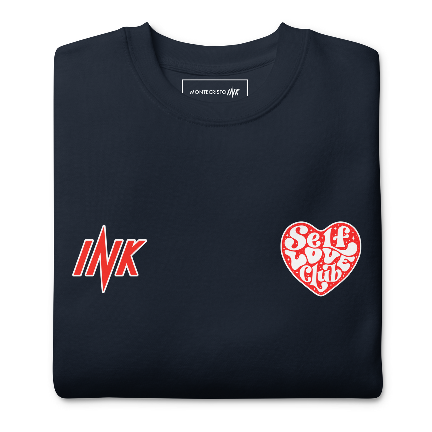 Essential Stylish Crewneck Premium Sweatshirt with "Self Love Club" motif