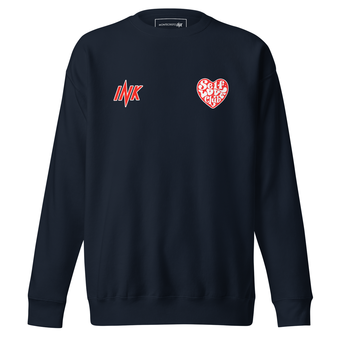 Essential Stylish Crewneck Premium Sweatshirt with "Self Love Club" motif