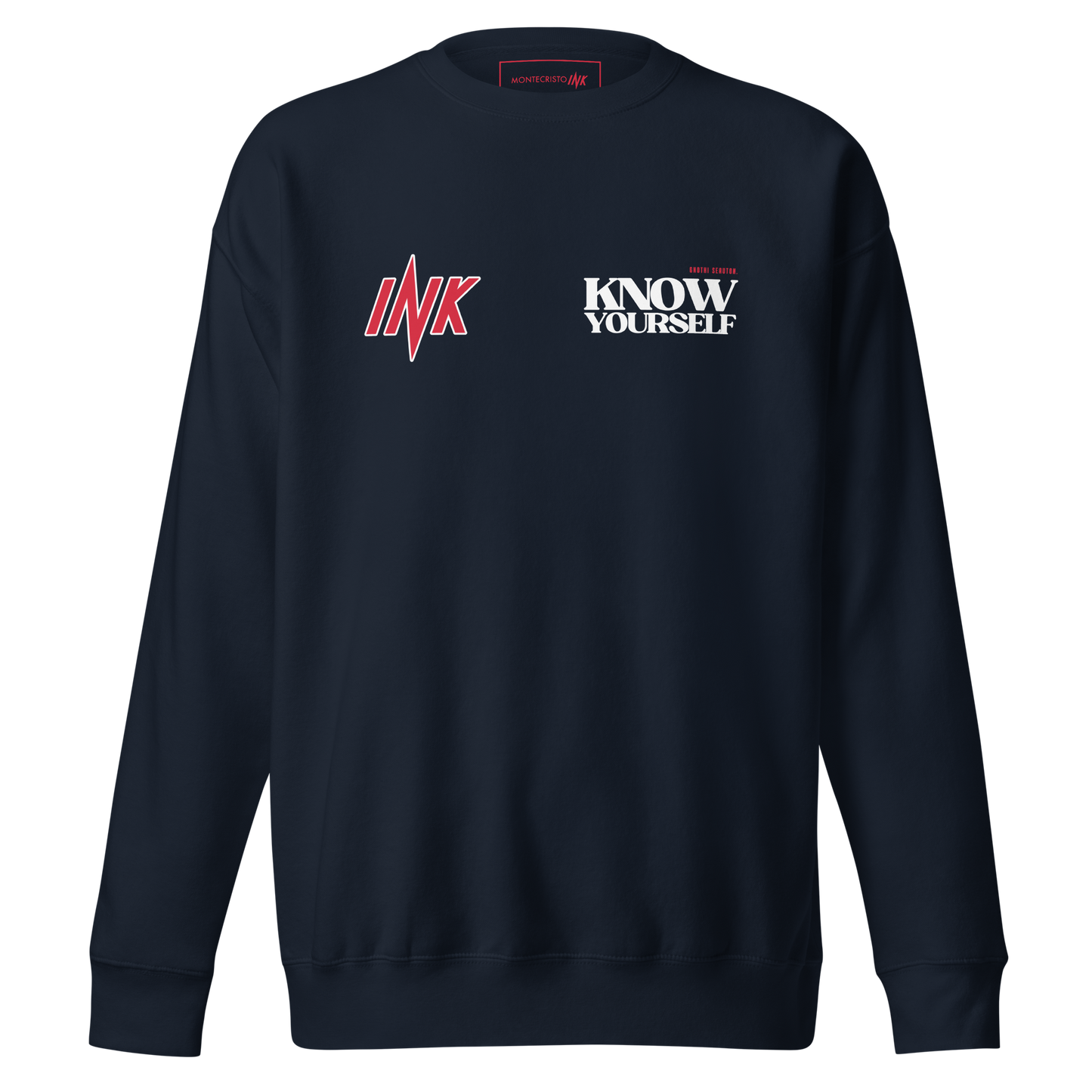 Essential Stylish Crewneck Premium Sweatshirt with "Know Yourself" design