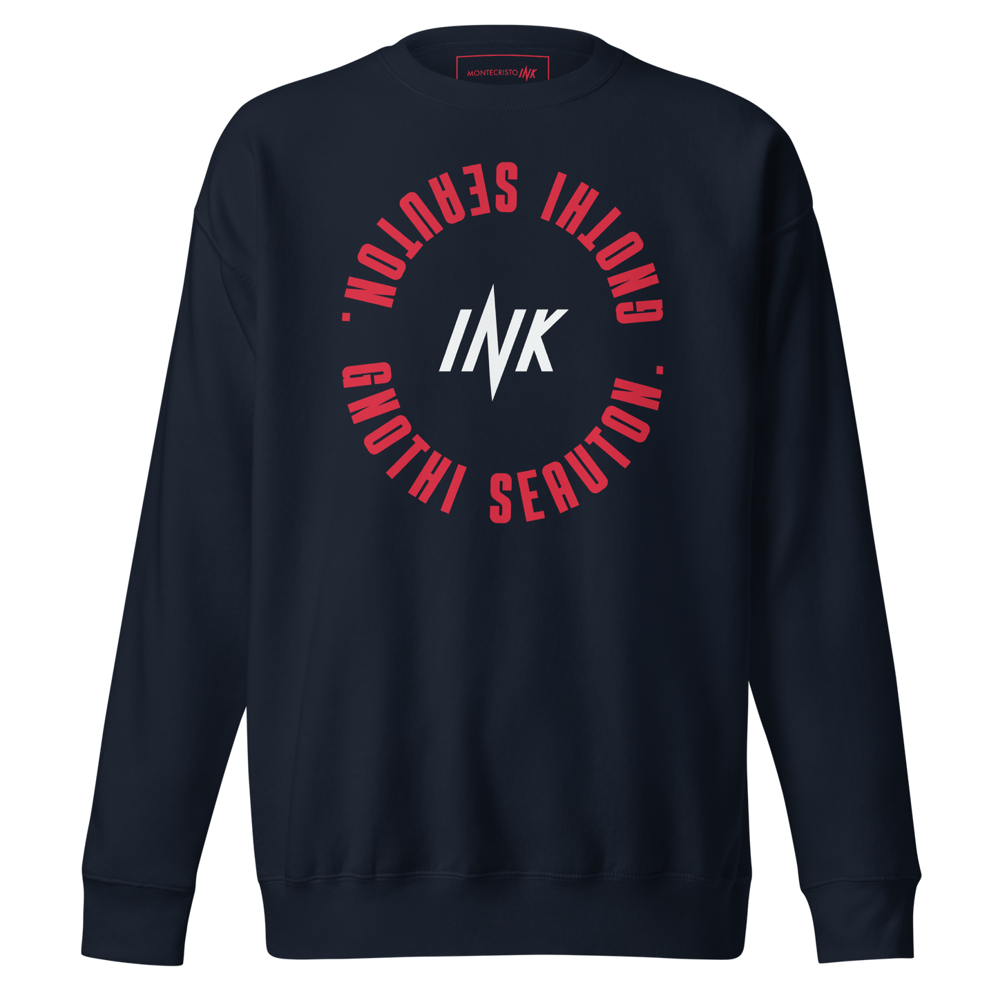 Essential Stylish Crewneck Premium Sweatshirt with "Know Yourself" design