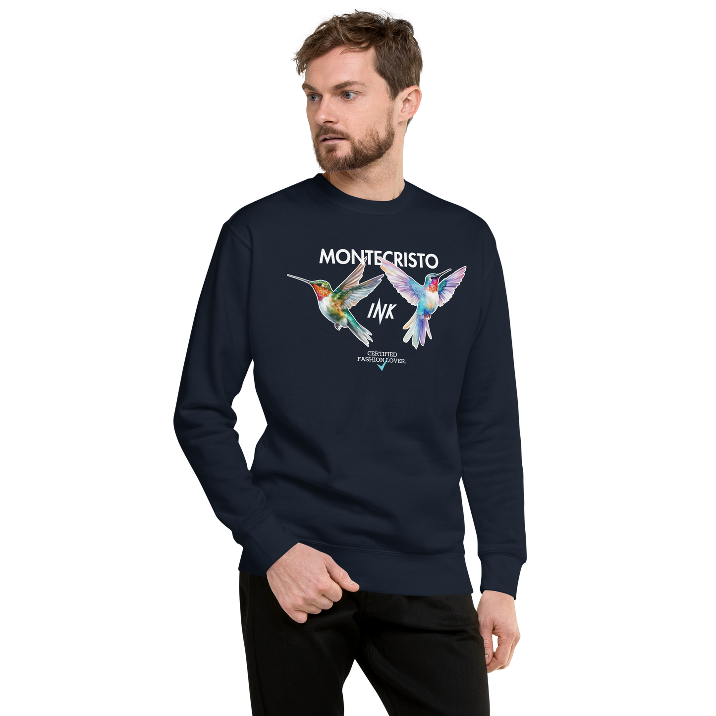 Essential Stylish Crewneck Premium Sweatshirt with "Certified Fashion Lover" motif