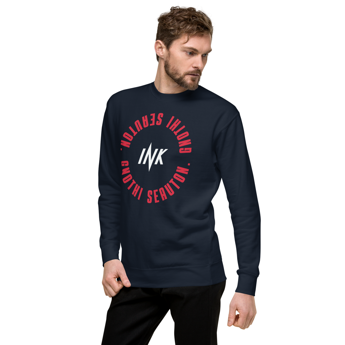 Essential Stylish Crewneck Premium Sweatshirt with "Know Yourself" design