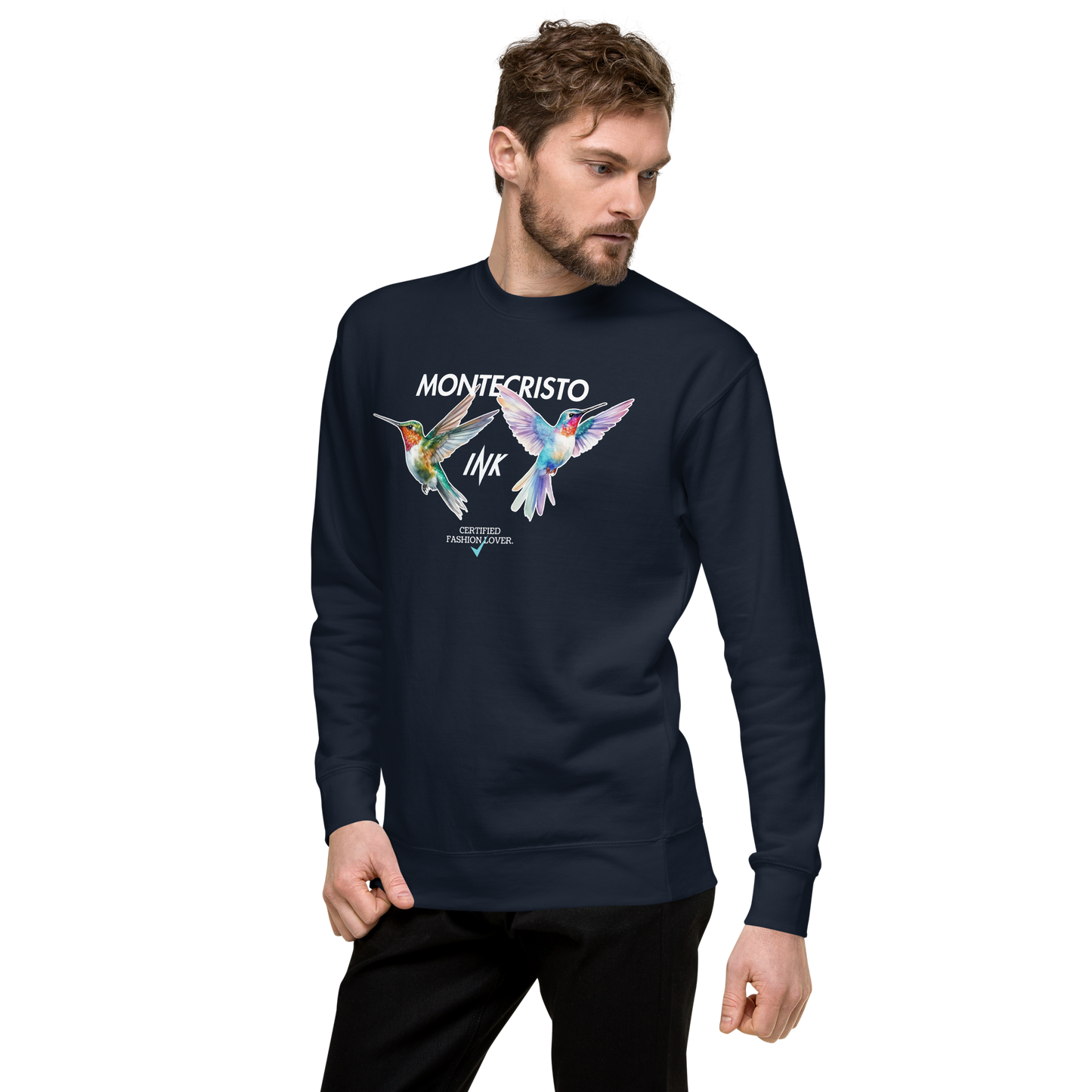 Essential Stylish Crewneck Premium Sweatshirt with "Certified Fashion Lover" motif