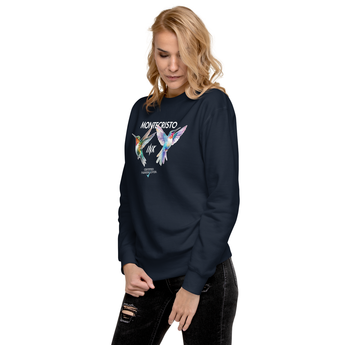 Essential Stylish Crewneck Premium Sweatshirt with "Certified Fashion Lover" motif