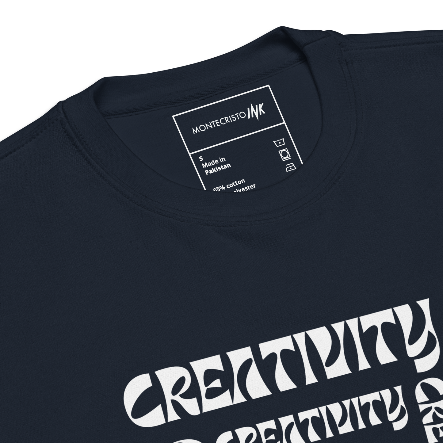 Essential Stylish Crewneck Premium Sweatshirt with "Cube of Creativity" print