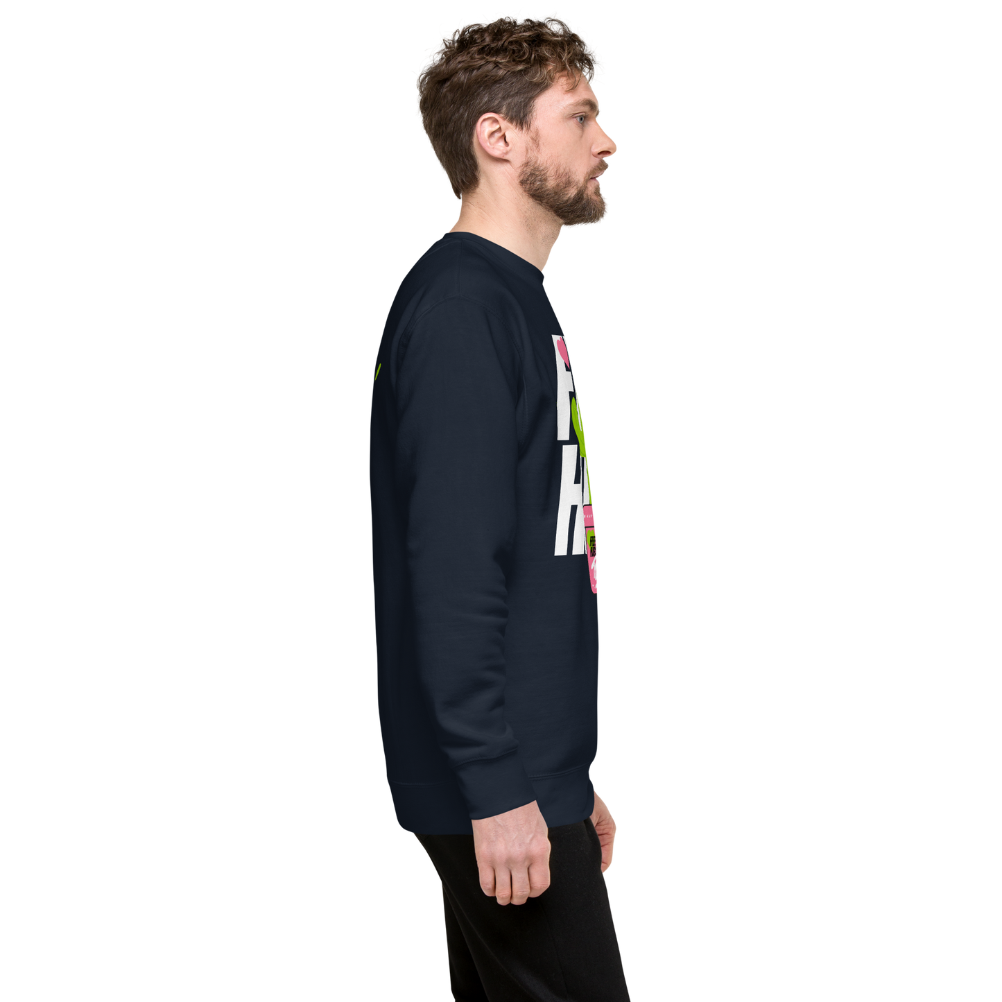 Essential Stylish Crewneck Premium Sweatshirt with "Free Hugs Today" design