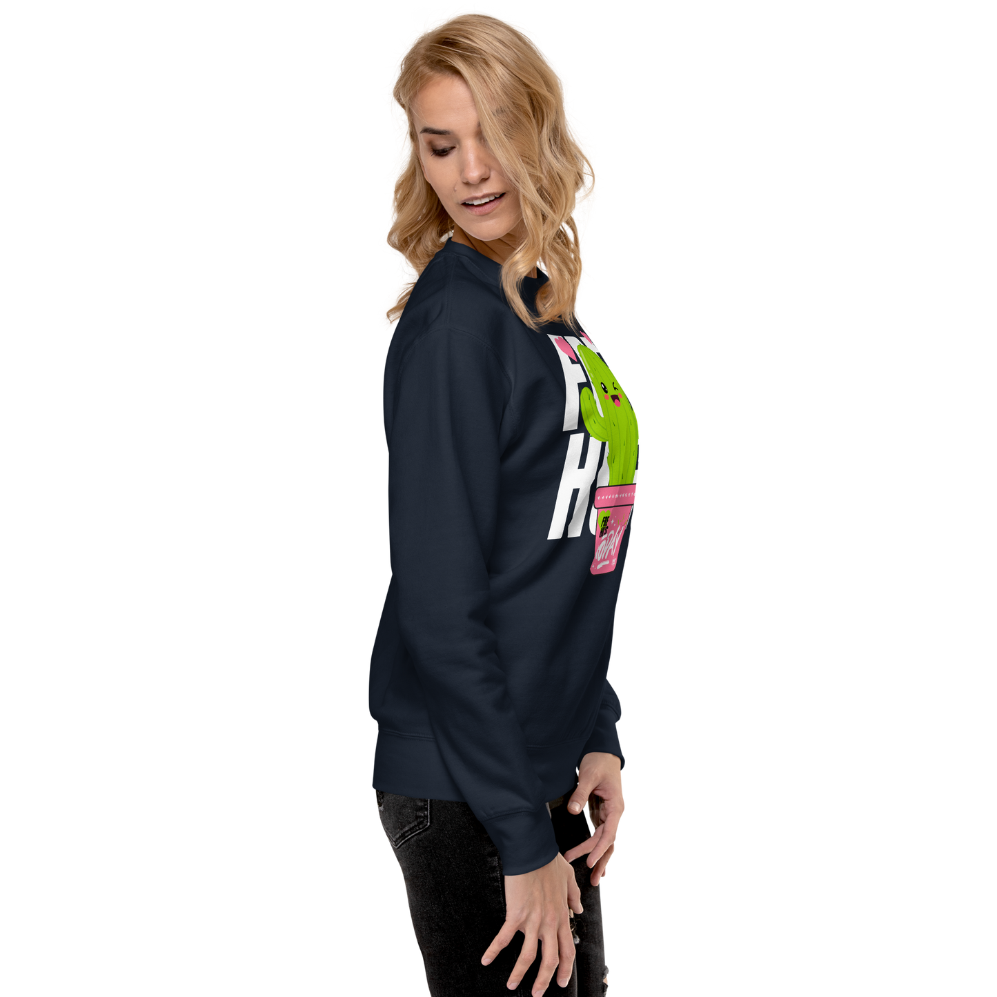 Essential Stylish Crewneck Premium Sweatshirt with "Free Hugs Today" design