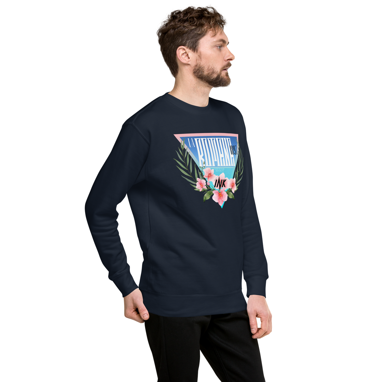 Essential Stylish Crewneck Premium Sweatshirt with “La Romana, 1897” motif