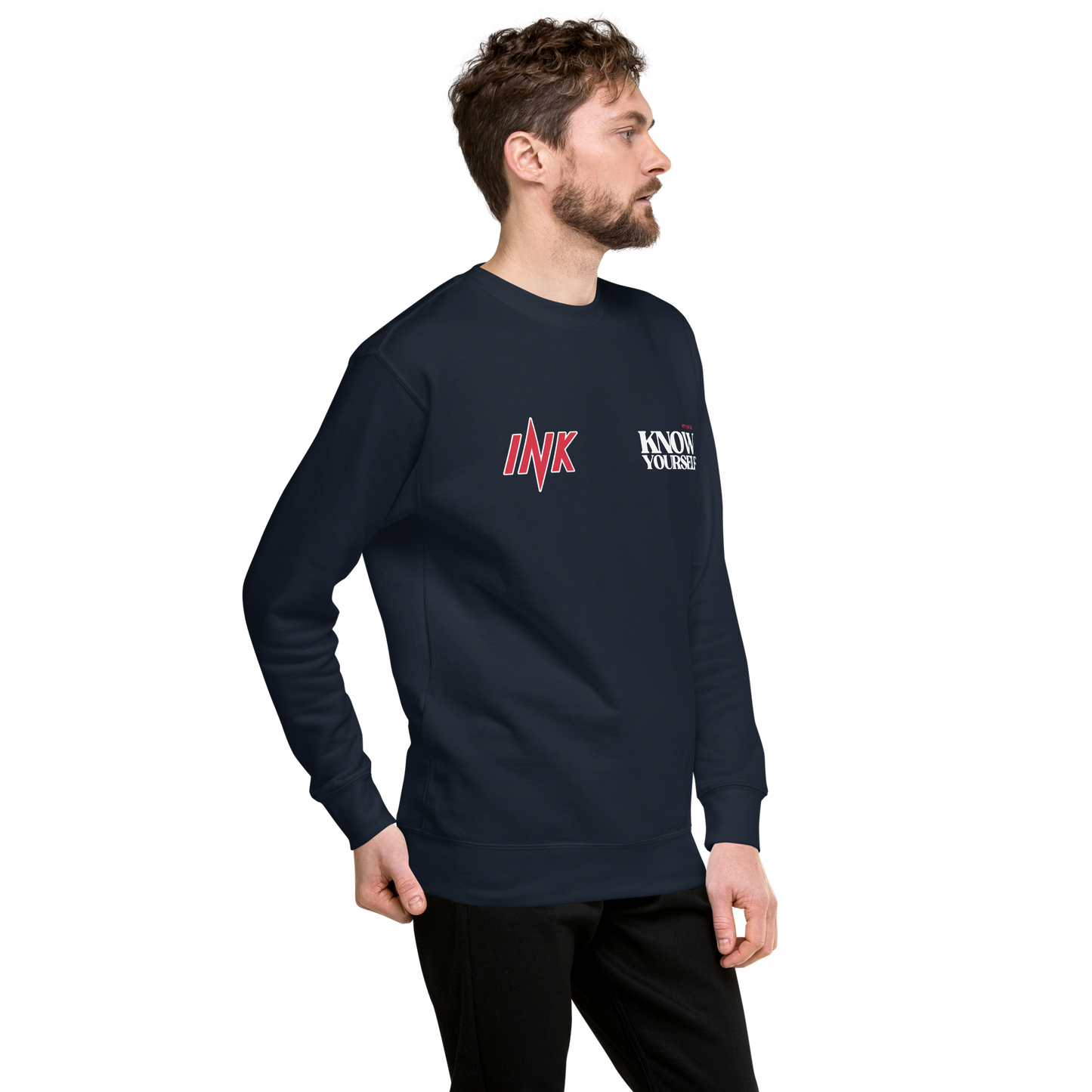 Essential Stylish Crewneck Premium Sweatshirt with "Know Yourself" design