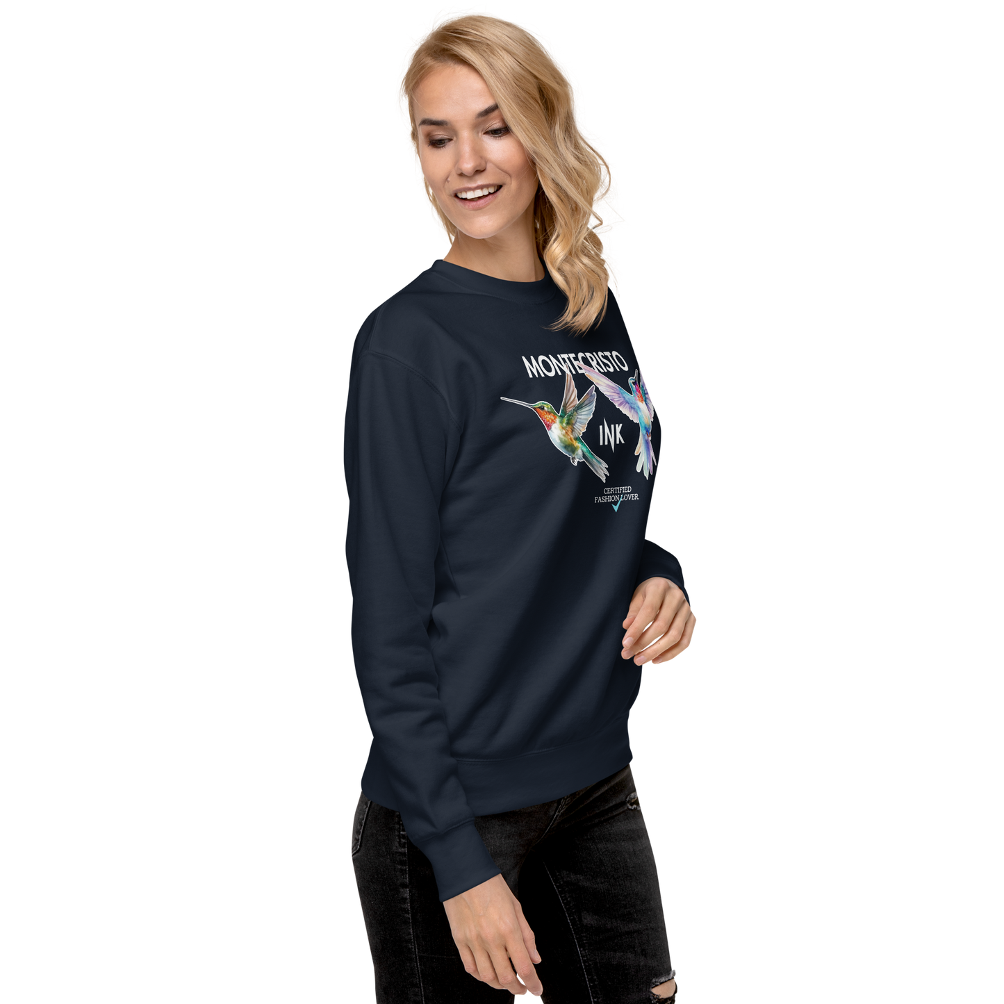 Essential Stylish Crewneck Premium Sweatshirt with "Certified Fashion Lover" motif