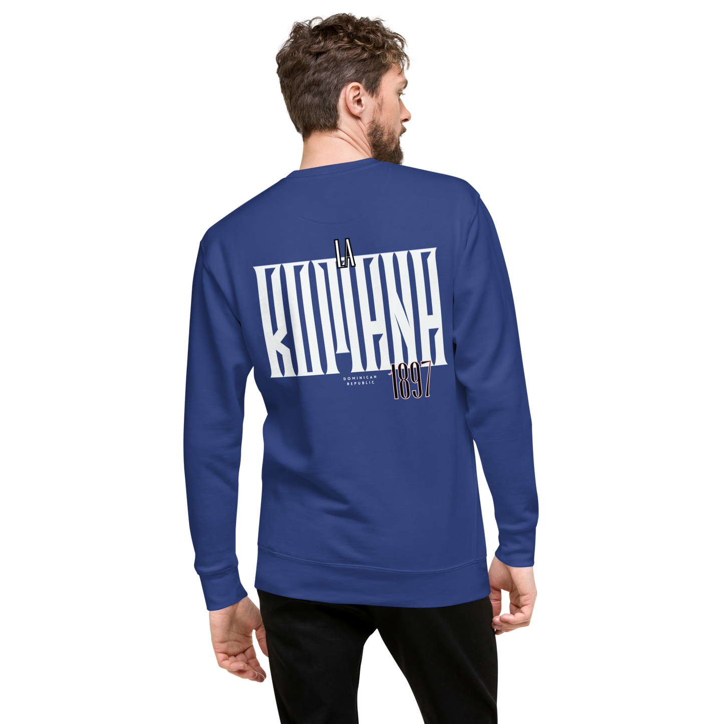 Essential Stylish Crewneck Premium Sweatshirt with “La Romana, 1897” motif