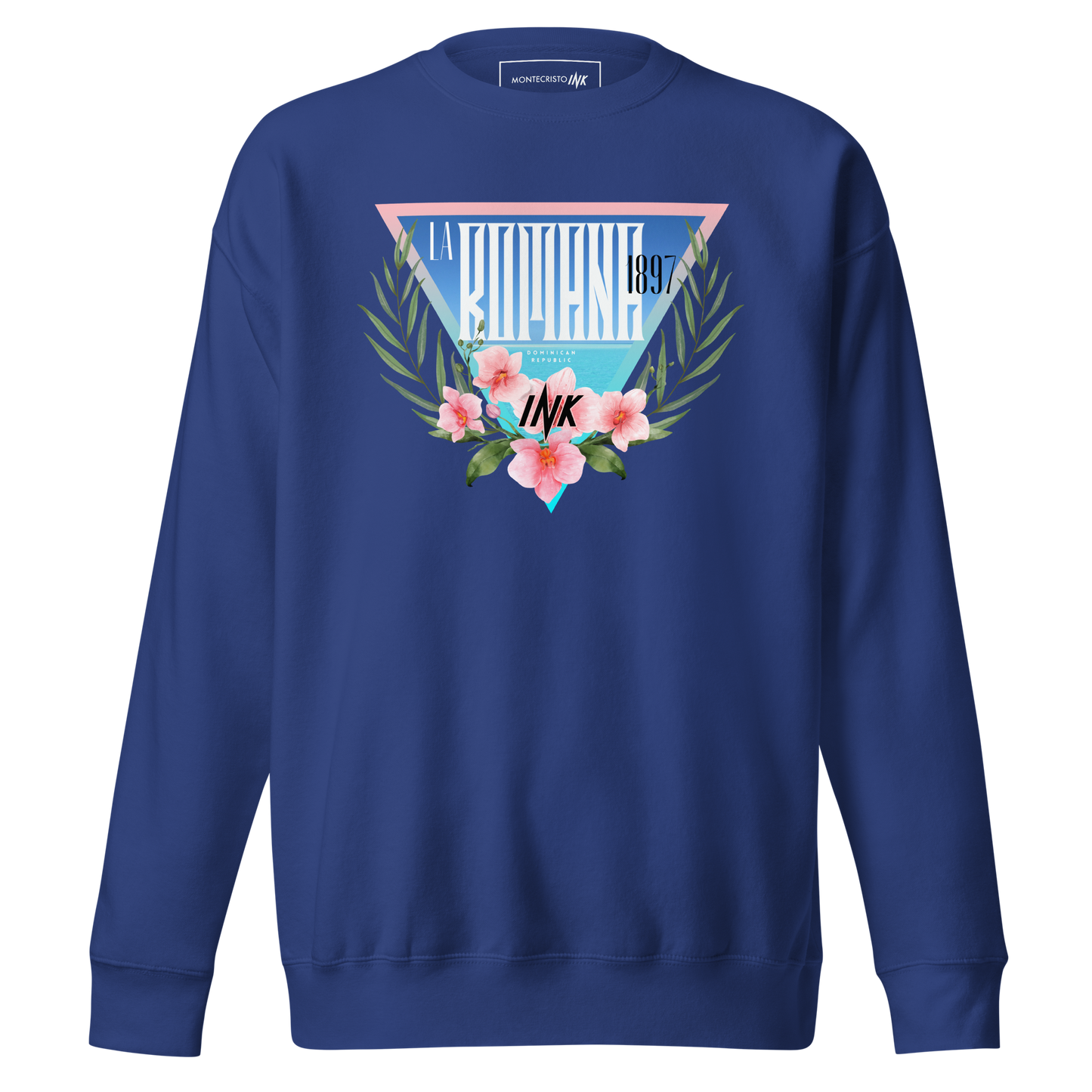 Essential Stylish Crewneck Premium Sweatshirt with “La Romana, 1897” motif