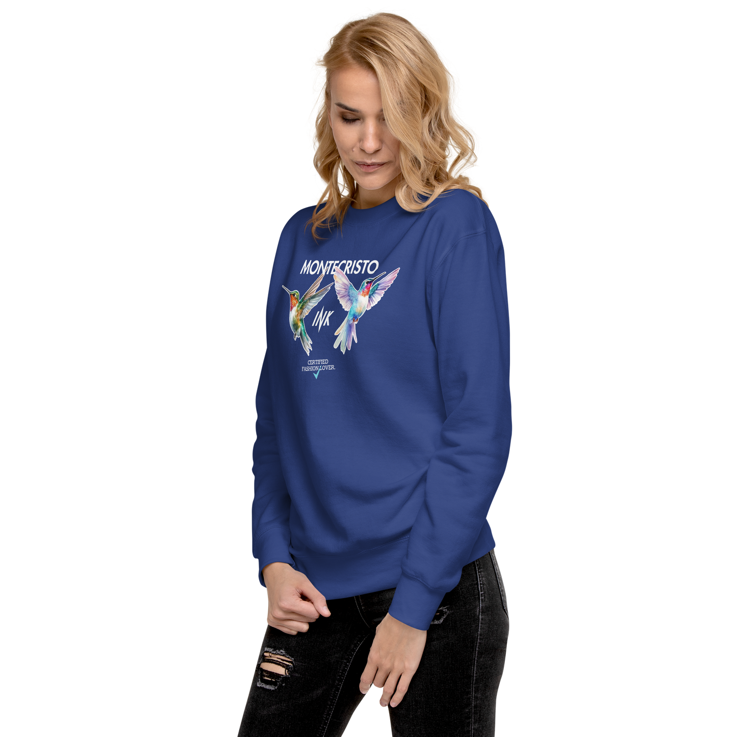 Essential Stylish Crewneck Premium Sweatshirt with "Certified Fashion Lover" motif