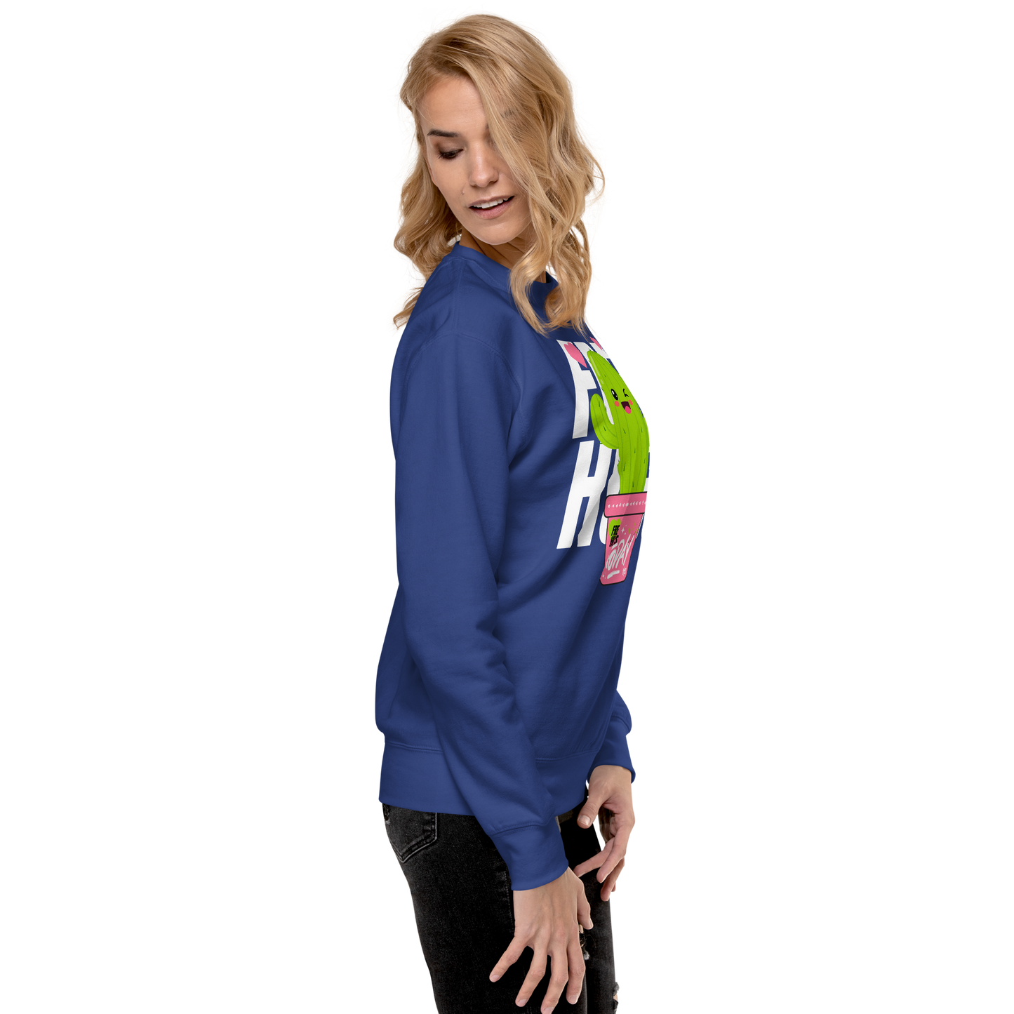 Essential Stylish Crewneck Premium Sweatshirt with "Free Hugs Today" design