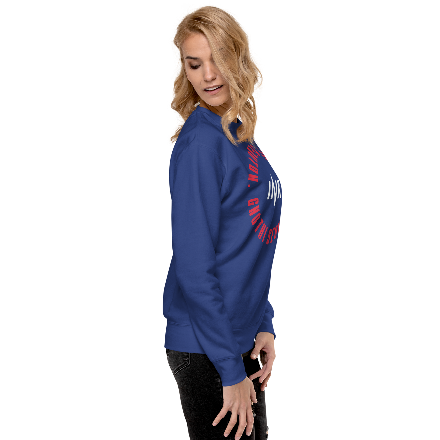 Essential Stylish Crewneck Premium Sweatshirt with "Know Yourself" design