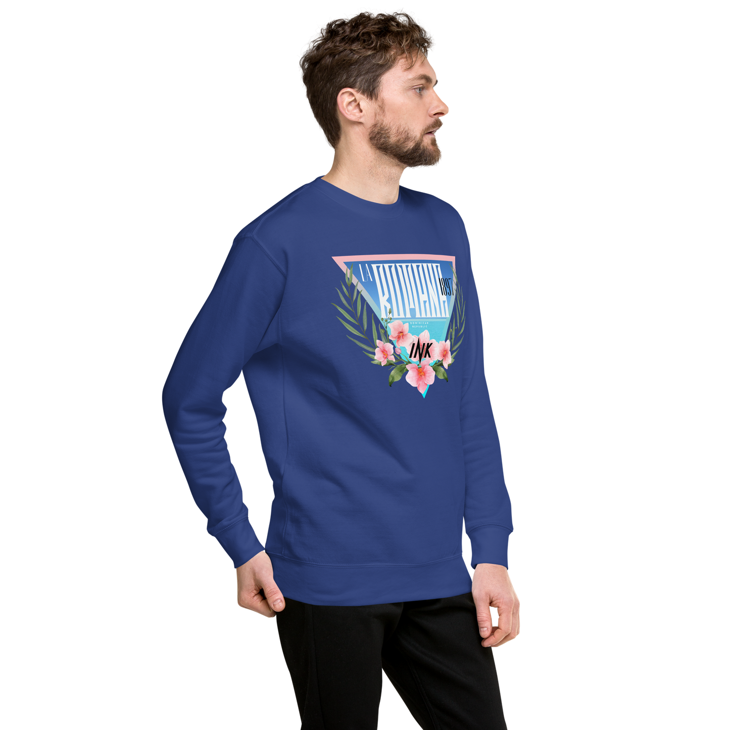 Essential Stylish Crewneck Premium Sweatshirt with “La Romana, 1897” motif