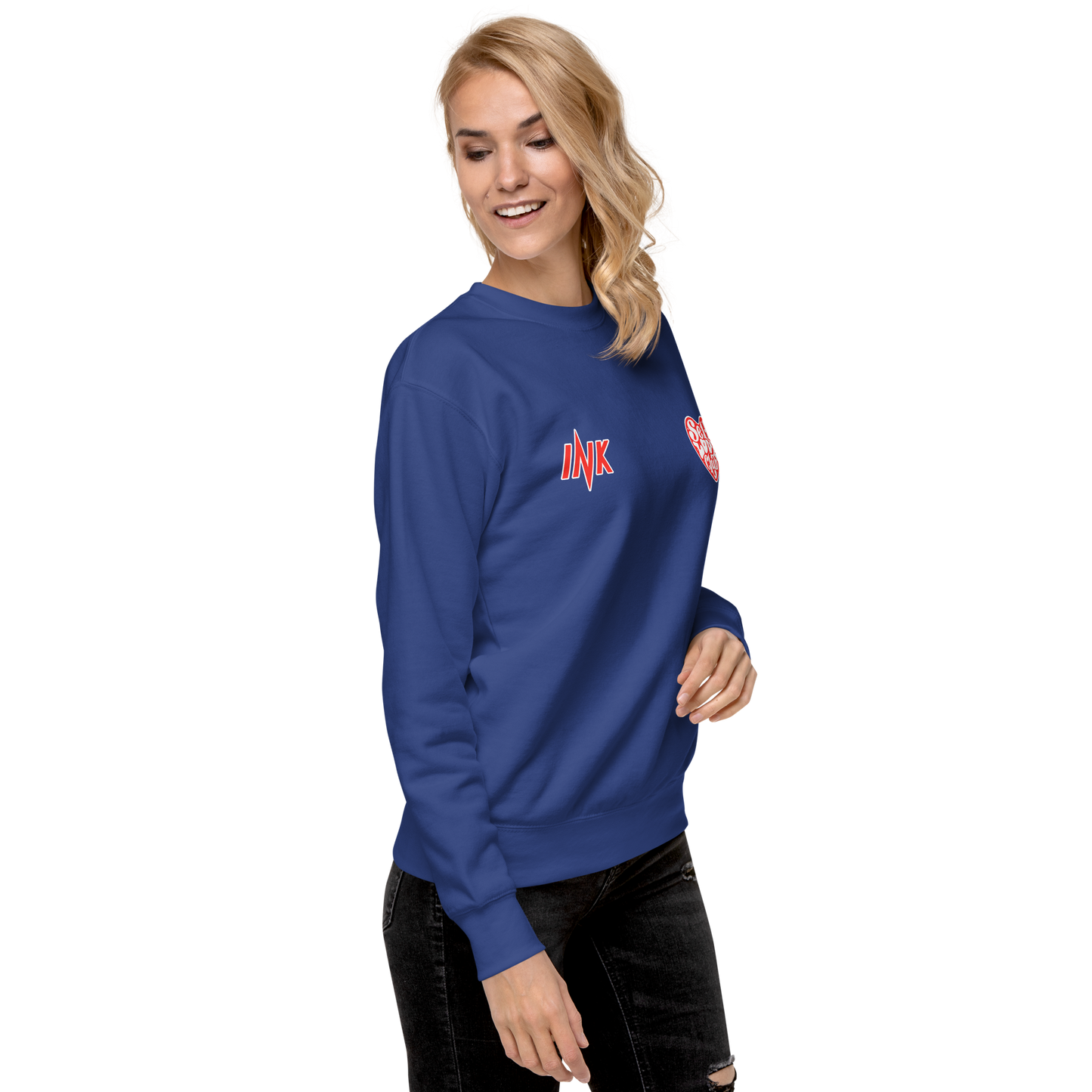 Essential Stylish Crewneck Premium Sweatshirt with "Self Love Club" motif