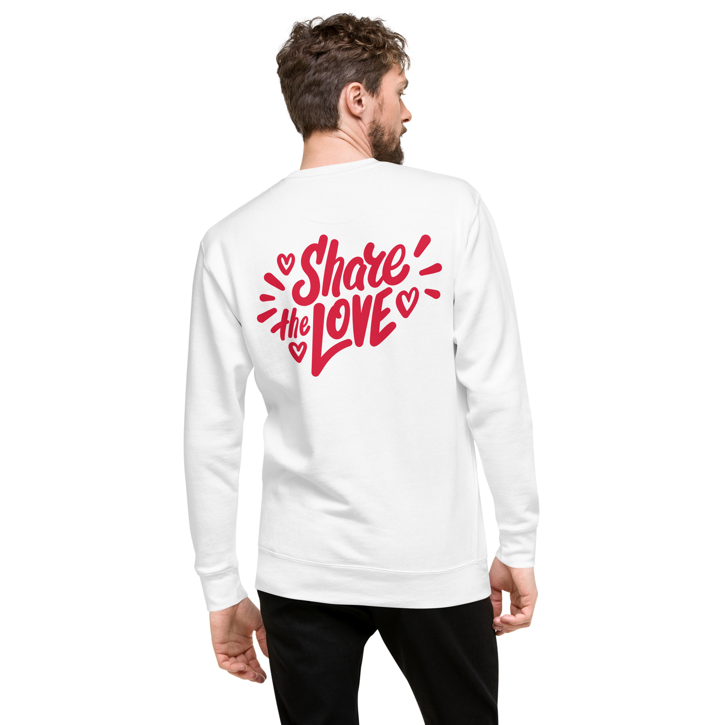 Essential Stylish Crewneck Premium Sweatshirt with “Ink Love” motif