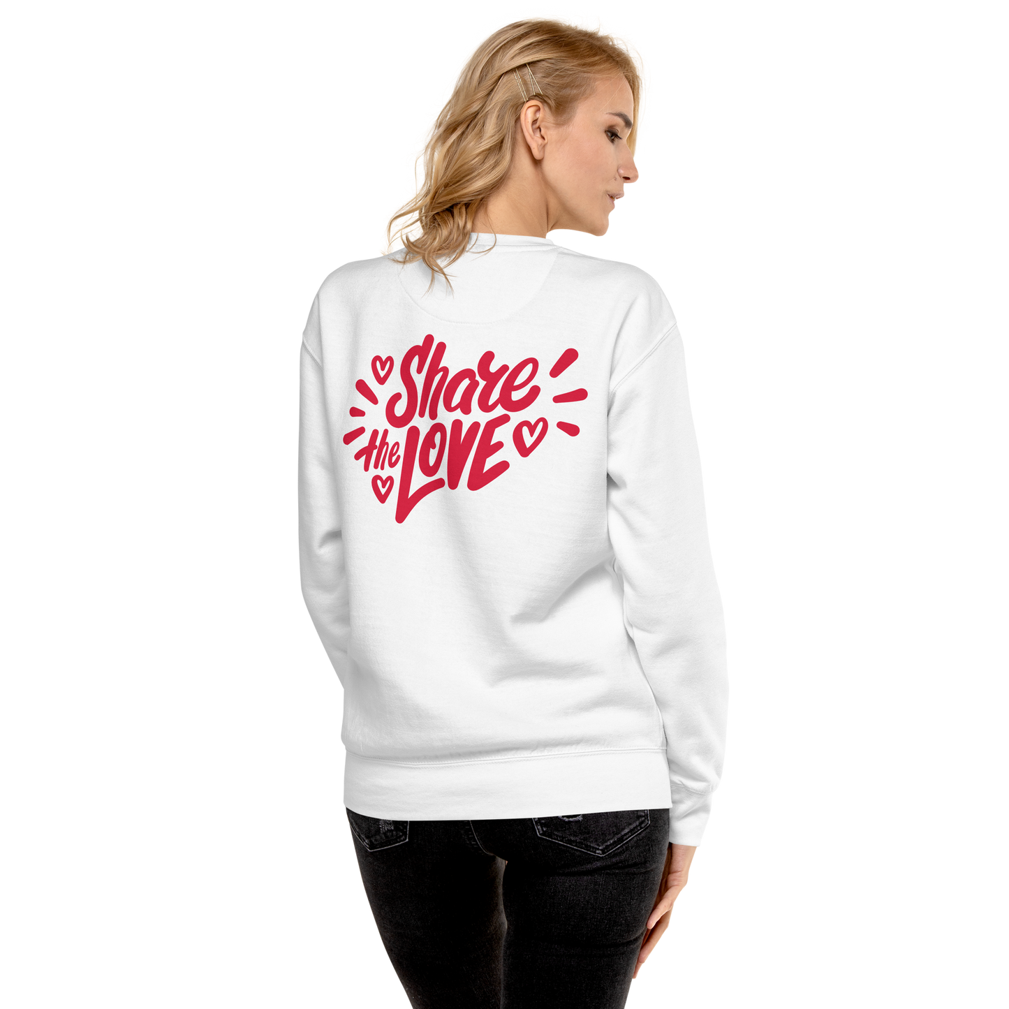 Essential Stylish Crewneck Premium Sweatshirt with “Ink Love” motif